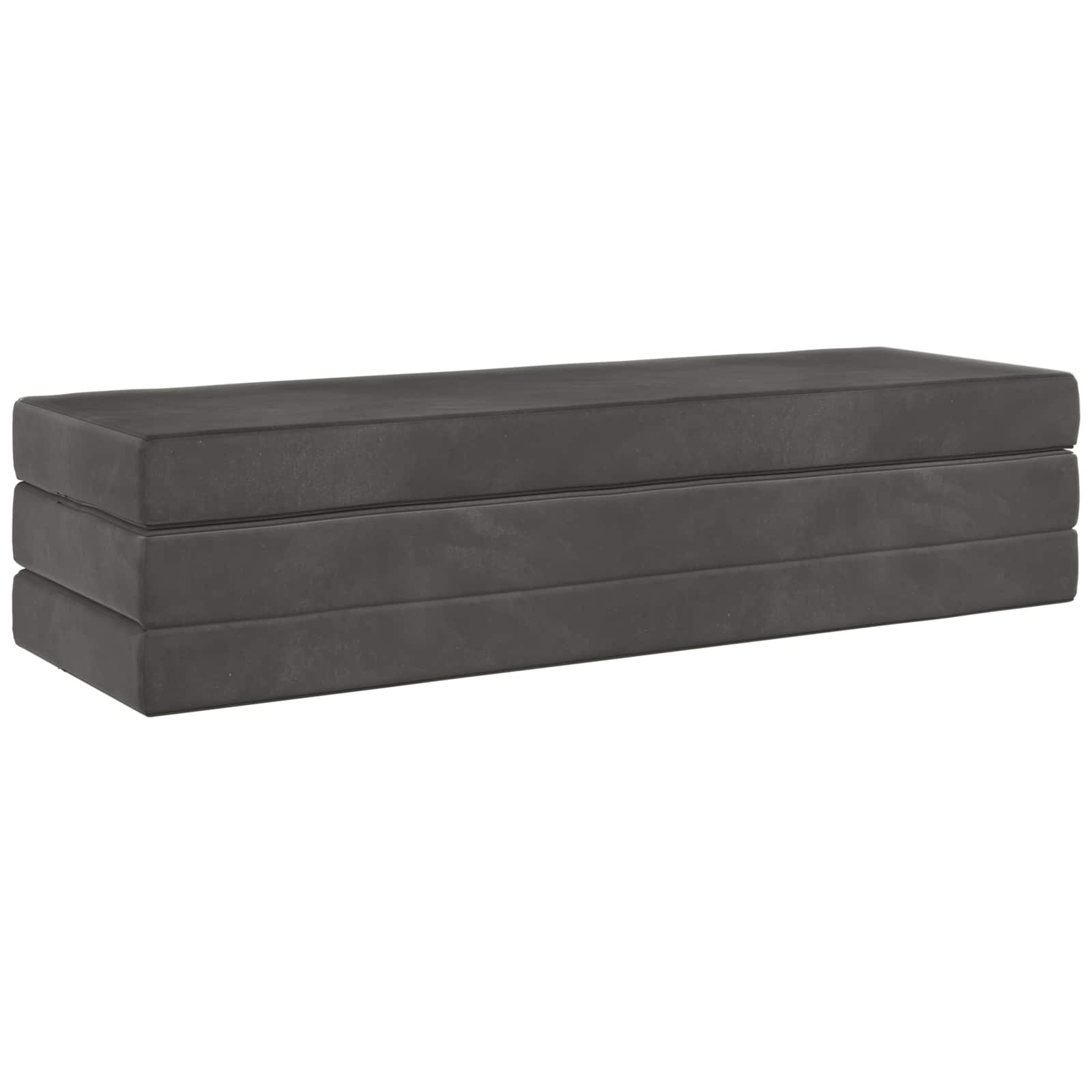 Vouwbare Bankbed 200 x 67 x 45 cm Donkergrijs is nu te koop bij PeponiXL, paradijselijk wonen!