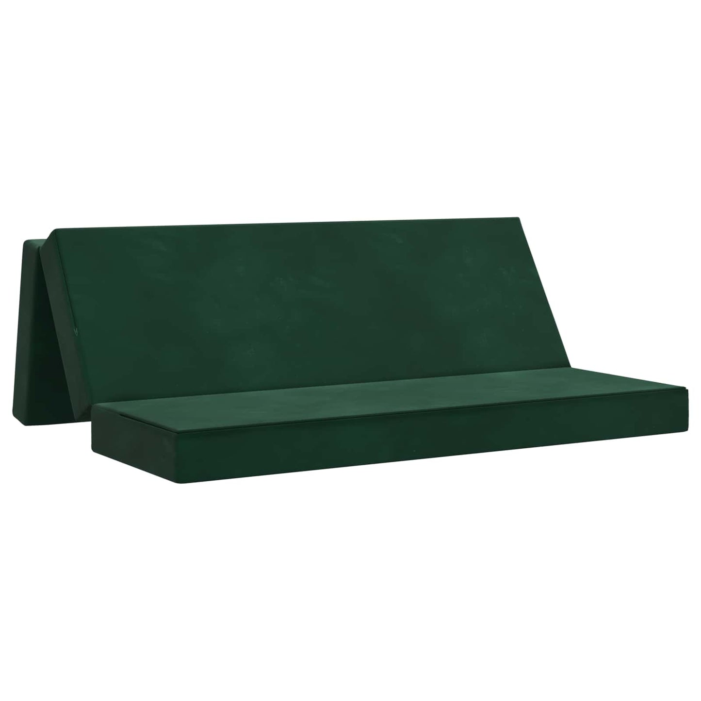 Vouwbare Bankbed 200 x 67 x 45 cm Donkergroen is nu te koop bij PeponiXL, paradijselijk wonen!