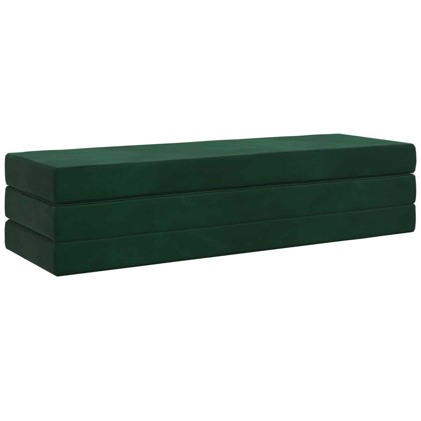 Vouwbare Bankbed 200 x 67 x 45 cm Donkergroen is nu te koop bij PeponiXL, paradijselijk wonen!