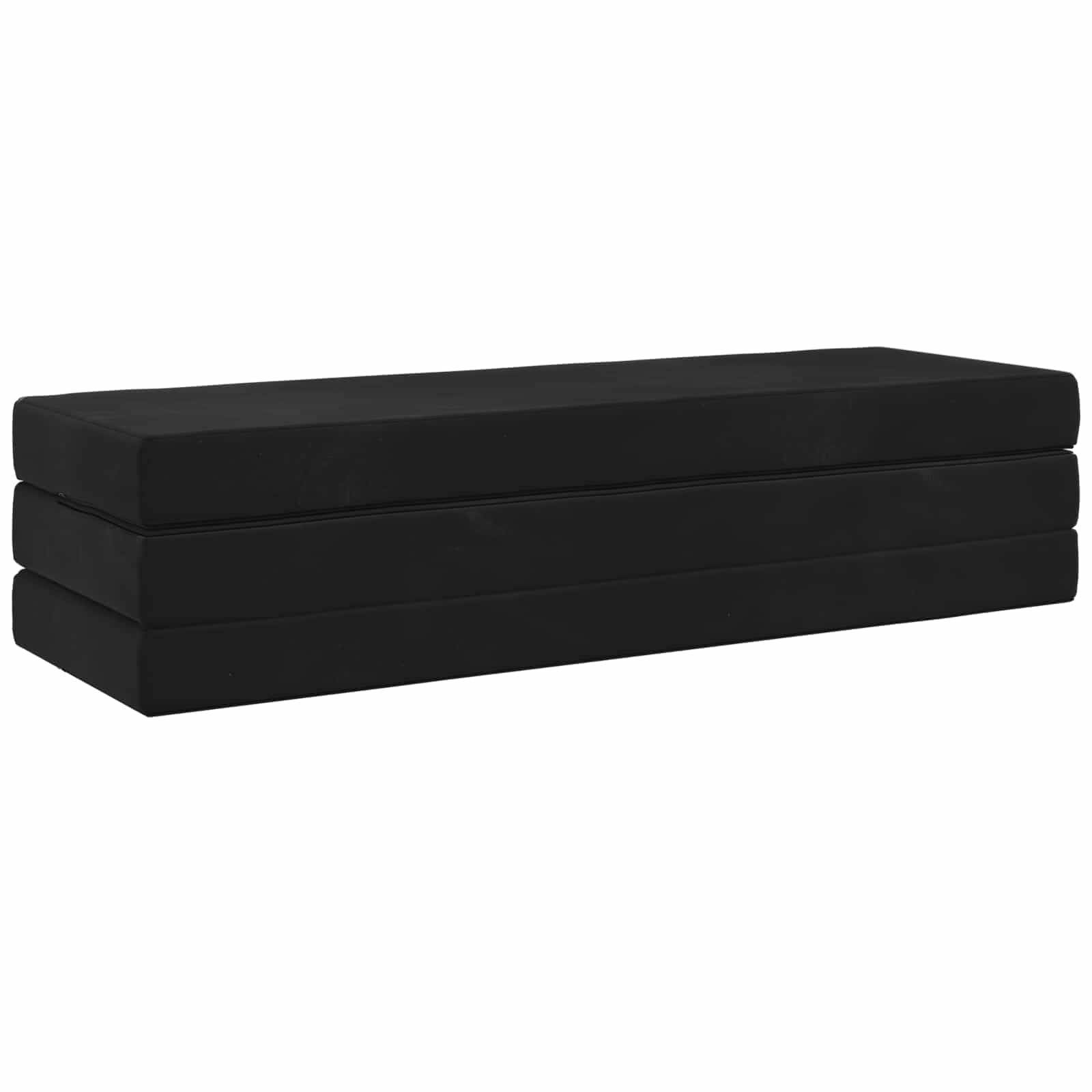 Vouwbare Bankbed 200 x 67 x 45 cm Zwart is nu te koop bij PeponiXL, paradijselijk wonen!