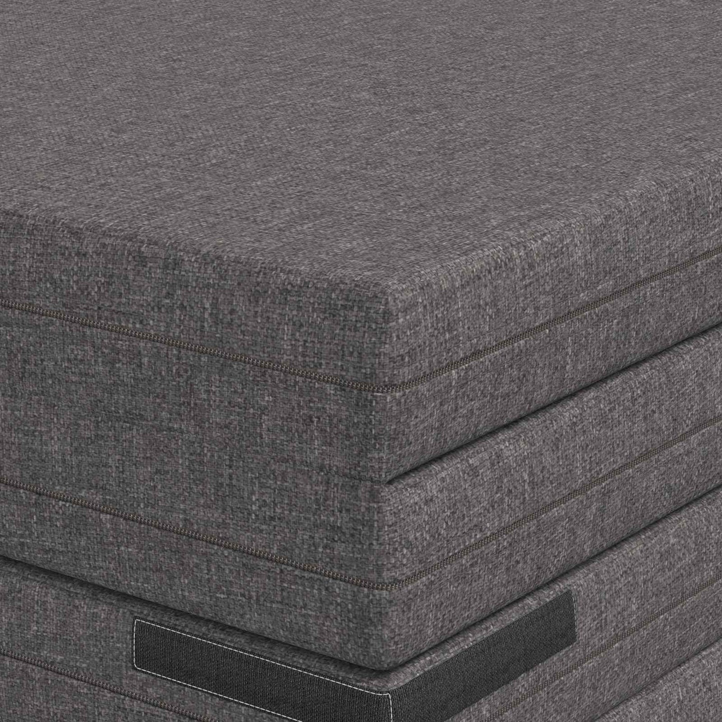 Vouwbare Bankbed 140 x 67 x 45 cm Lichtgrijs is nu te koop bij PeponiXL, paradijselijk wonen!