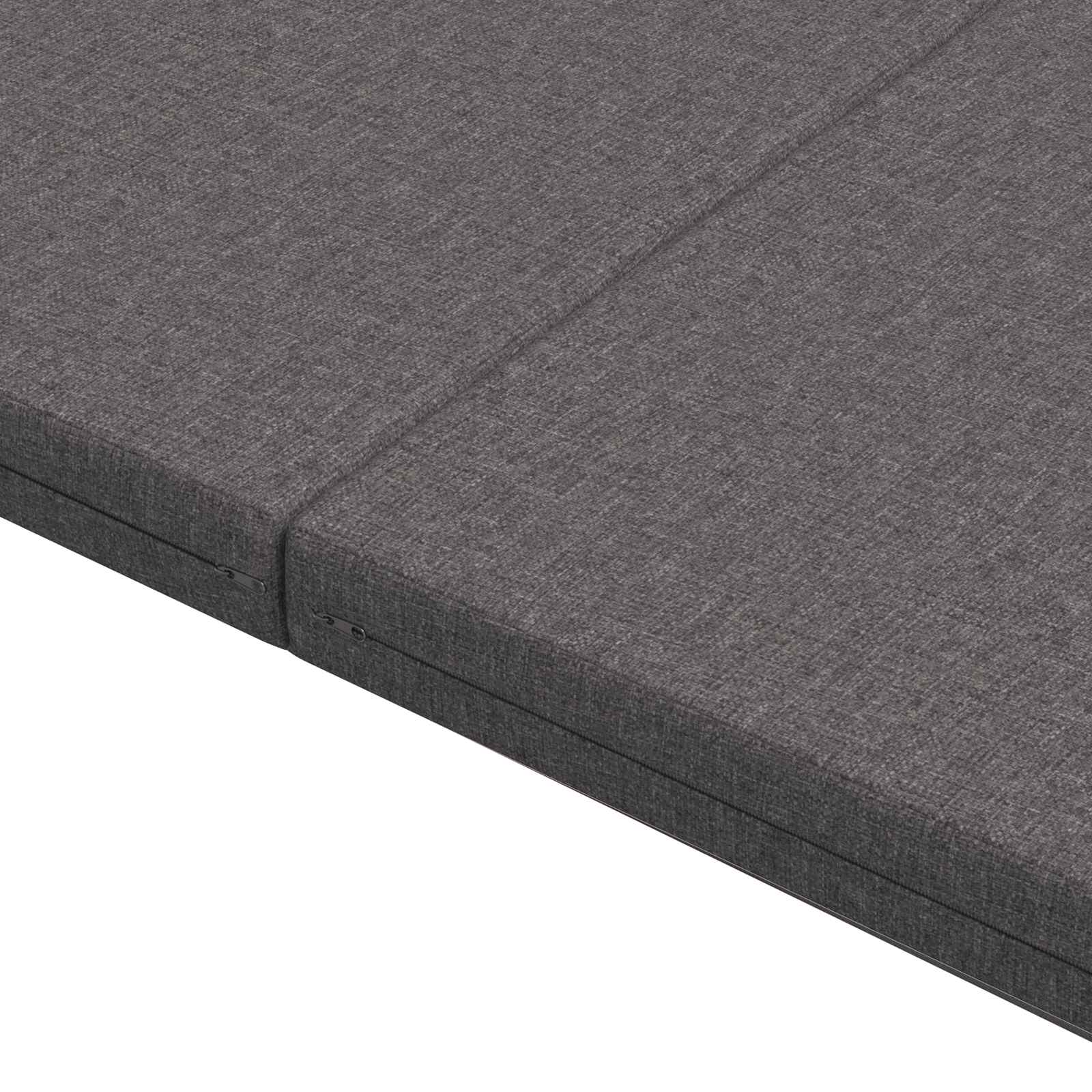 Vouwbare Bankbed 140 x 67 x 45 cm Lichtgrijs is nu te koop bij PeponiXL, paradijselijk wonen!