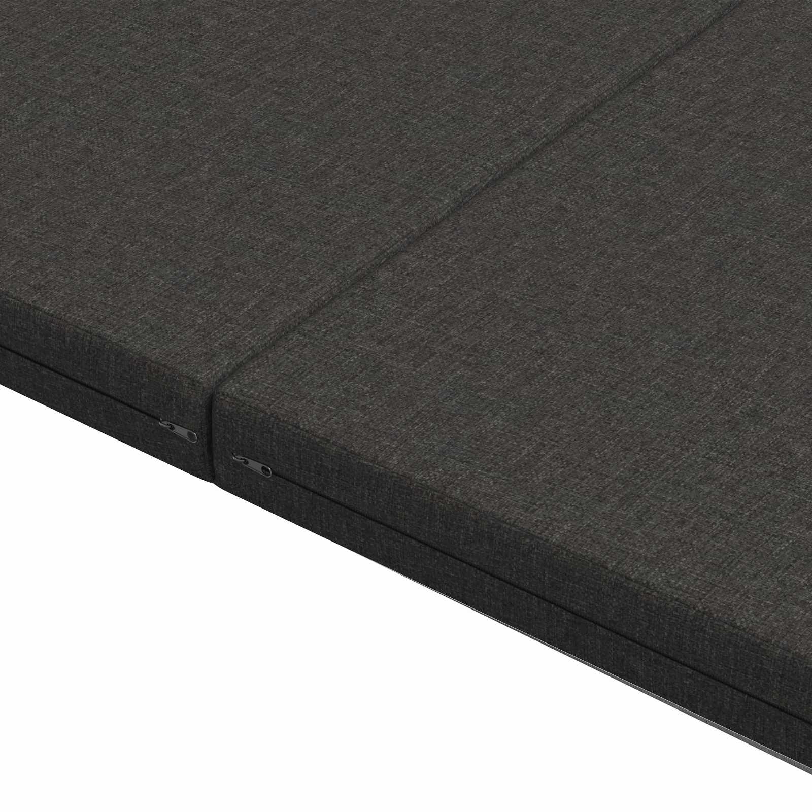 Vouwbare Bankbed 140 x 67 x 45 cm Donkergrijs is nu te koop bij PeponiXL, paradijselijk wonen!