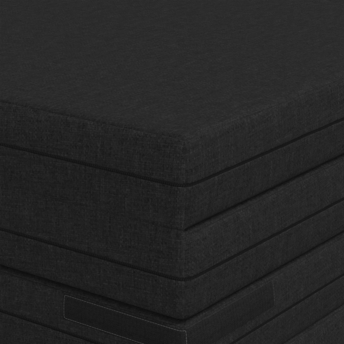Vouwbare Bankbed 140 x 67 x 45 cm Zwart is nu te koop bij PeponiXL, paradijselijk wonen!