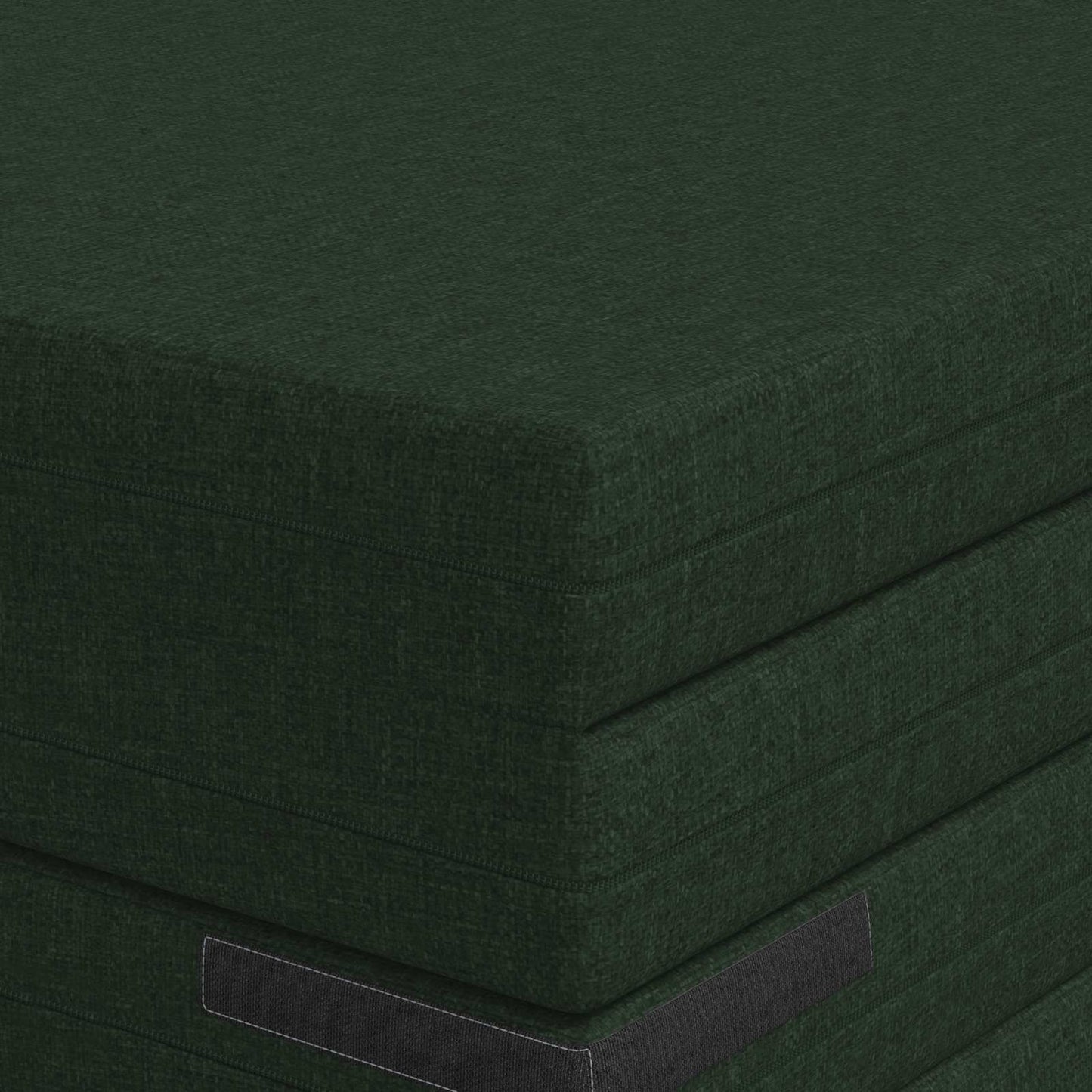 Vouwbare Bankbed 140 x 67 x 45 cm Donkergroen is nu te koop bij PeponiXL, paradijselijk wonen!