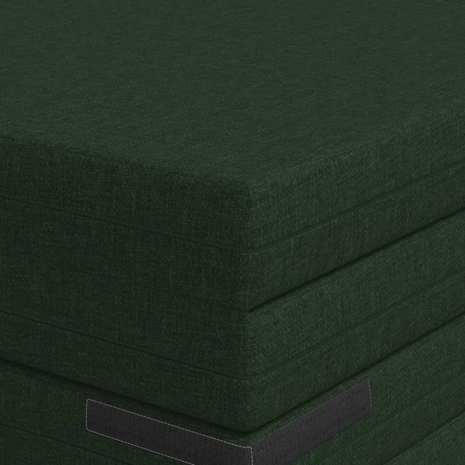 Vouwbare Bankbed 140 x 67 x 45 cm Donkergroen is nu te koop bij PeponiXL, paradijselijk wonen!