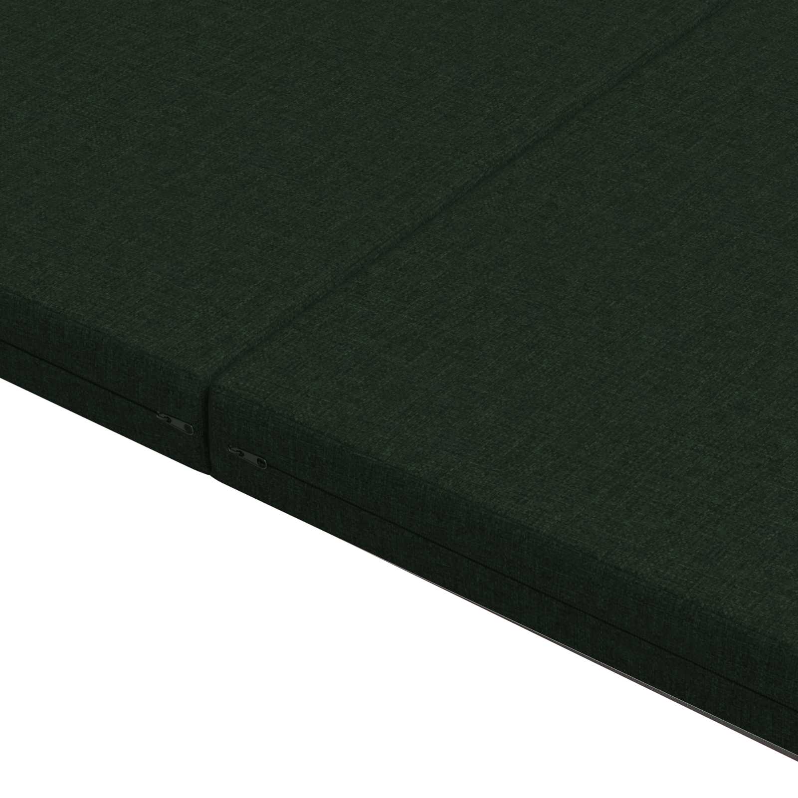 Vouwbare Bankbed 140 x 67 x 45 cm Donkergroen is nu te koop bij PeponiXL, paradijselijk wonen!