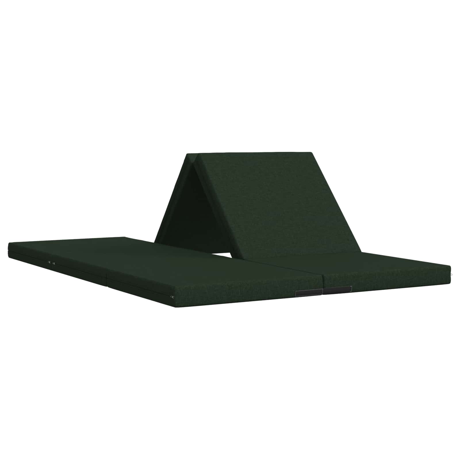 Vouwbare Bankbed 140 x 67 x 45 cm Donkergroen is nu te koop bij PeponiXL, paradijselijk wonen!