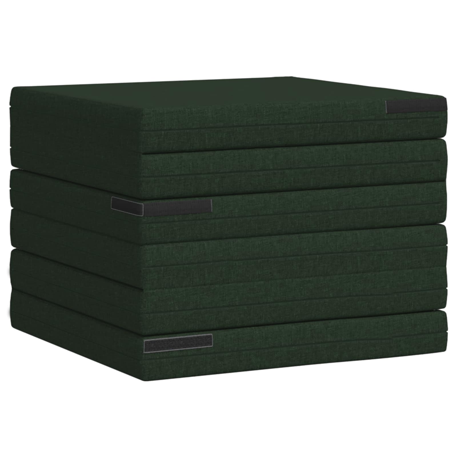 Vouwbare Bankbed 140 x 67 x 45 cm Donkergroen is nu te koop bij PeponiXL, paradijselijk wonen!