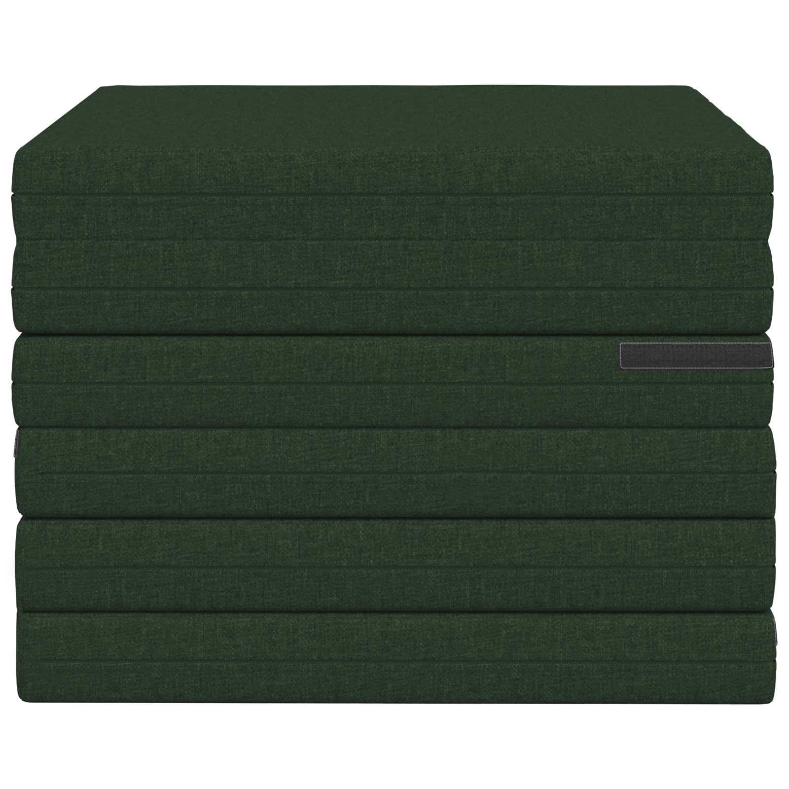 Vouwbare Bankbed 140 x 67 x 45 cm Donkergroen is nu te koop bij PeponiXL, paradijselijk wonen!