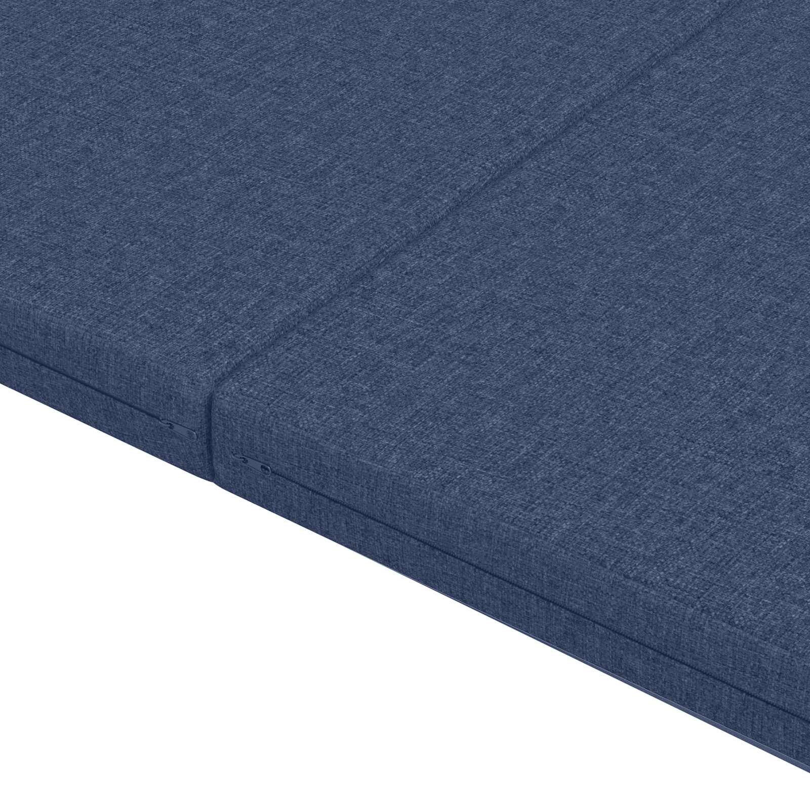 Vouwbare Bankbed 140 x 67 x 45 cm Blauw is nu te koop bij PeponiXL, paradijselijk wonen!