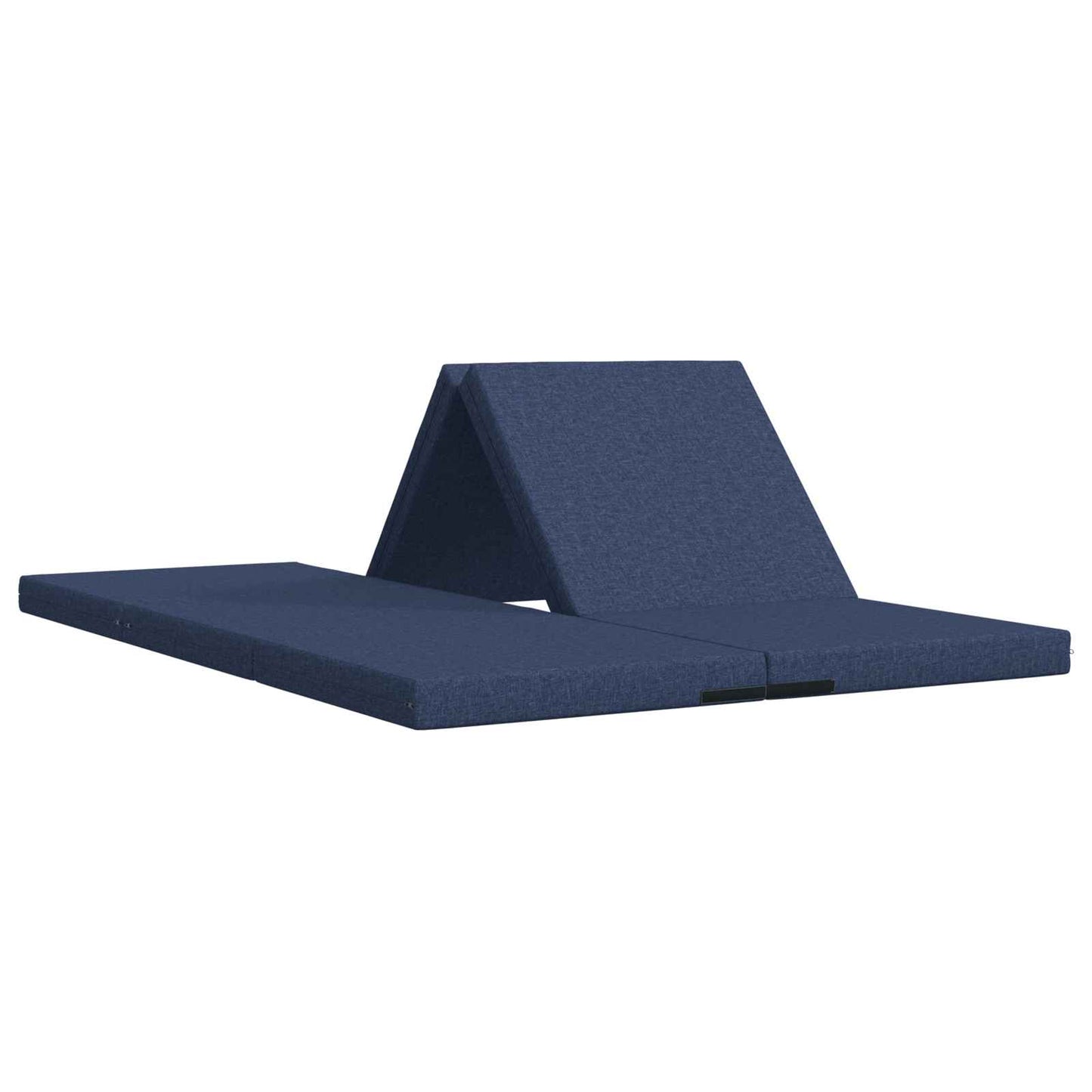 Vouwbare Bankbed 140 x 67 x 45 cm Blauw is nu te koop bij PeponiXL, paradijselijk wonen!