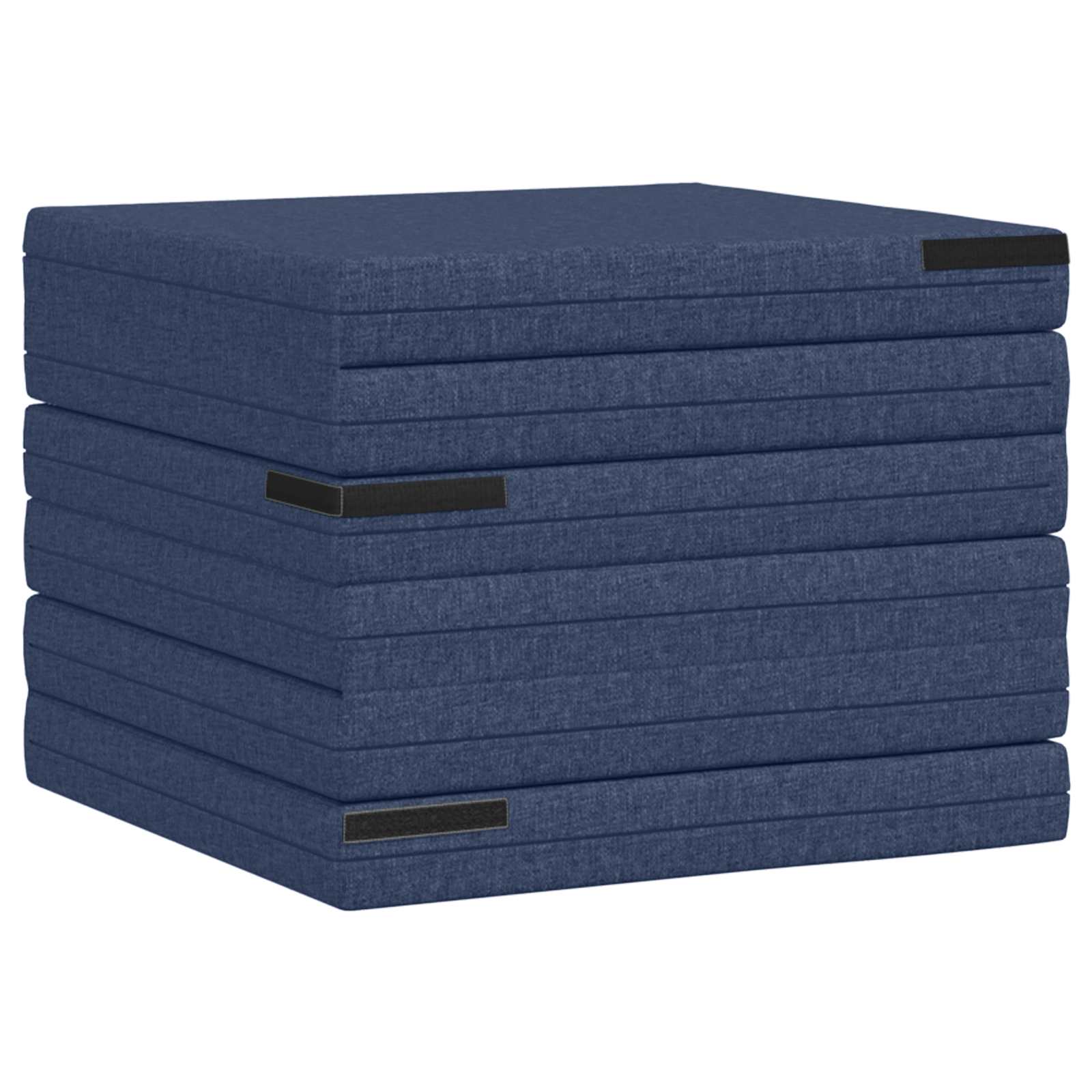 Vouwbare Bankbed 140 x 67 x 45 cm Blauw is nu te koop bij PeponiXL, paradijselijk wonen!