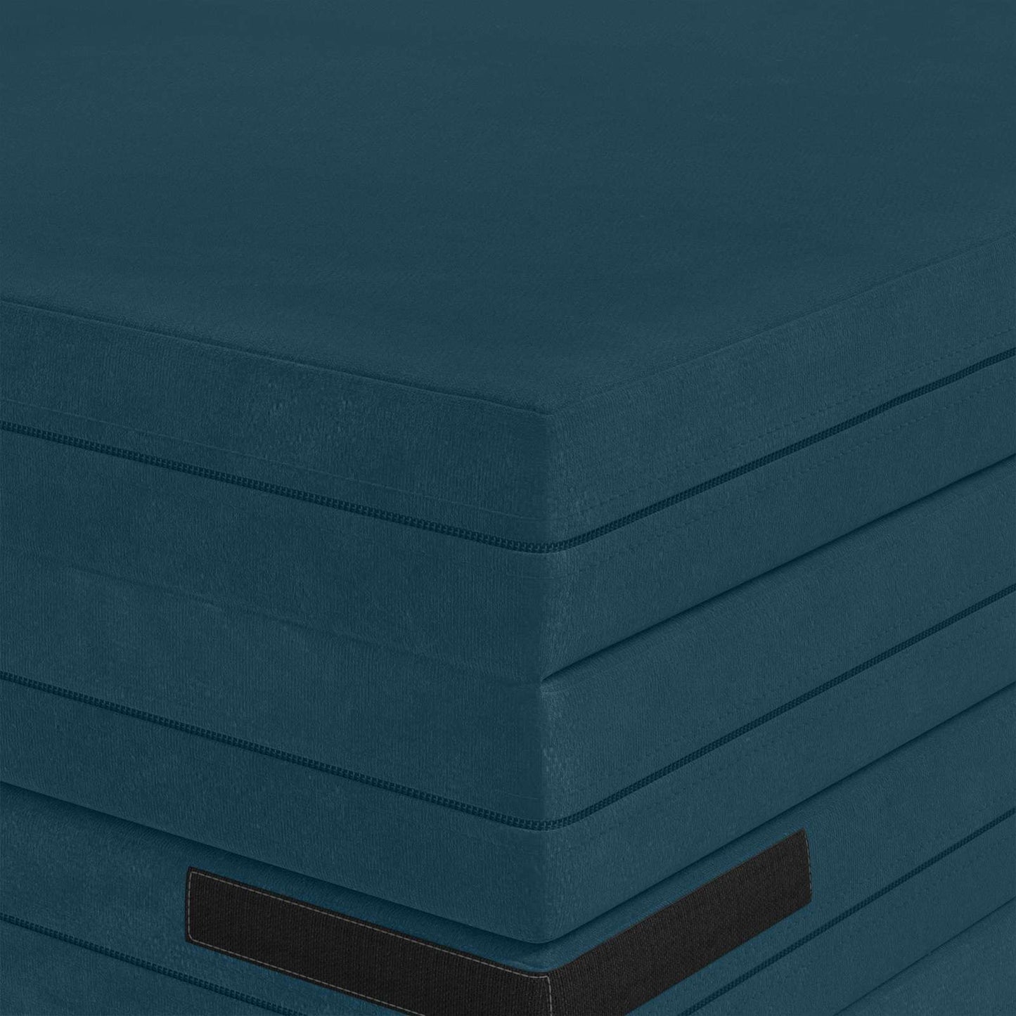Vouwbare Bankbed 140 x 67 x 45 cm Blauw is nu te koop bij PeponiXL, paradijselijk wonen!