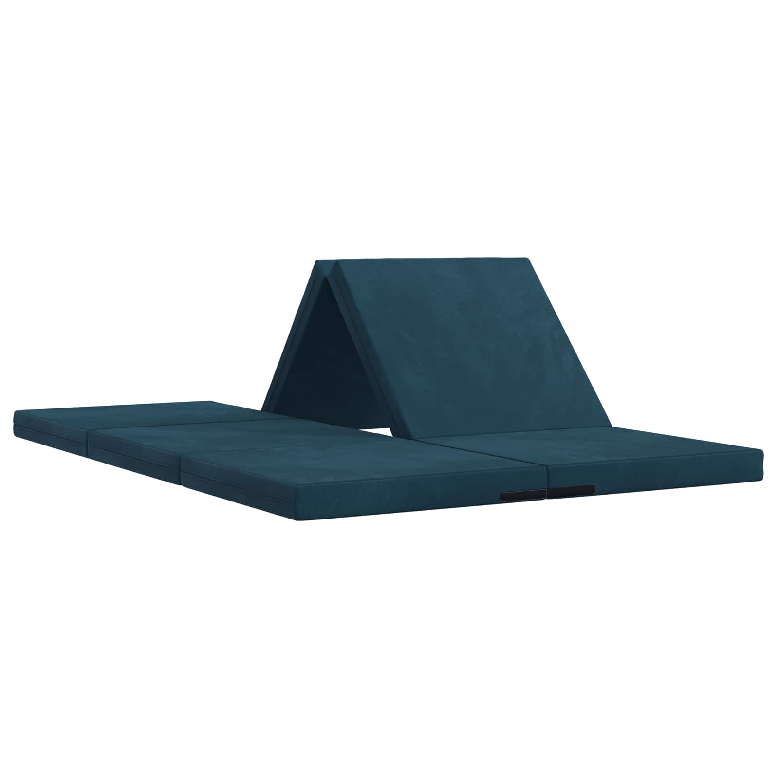 Vouwbare Bankbed 140 x 67 x 45 cm Blauw is nu te koop bij PeponiXL, paradijselijk wonen!