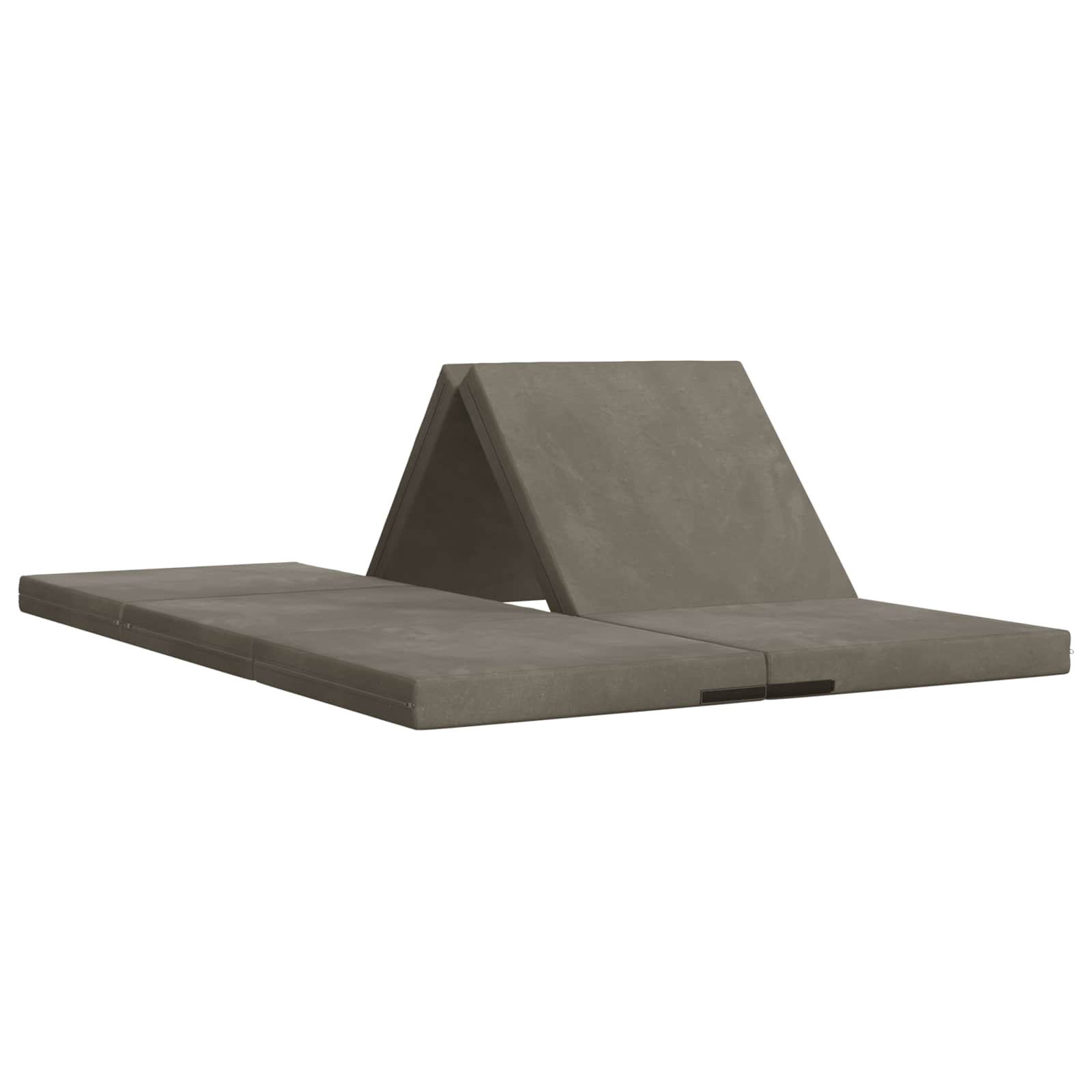 Vouwbare Bankbed 140 x 67 x 45 cm Lichtgrijs is nu te koop bij PeponiXL, paradijselijk wonen!