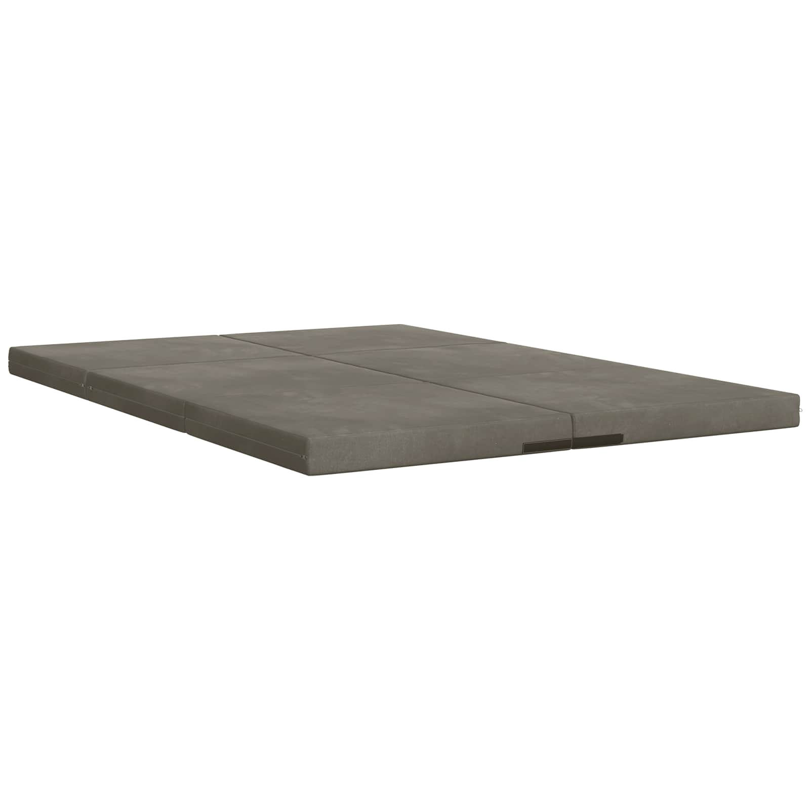 Vouwbare Bankbed 140 x 67 x 45 cm Lichtgrijs is nu te koop bij PeponiXL, paradijselijk wonen!