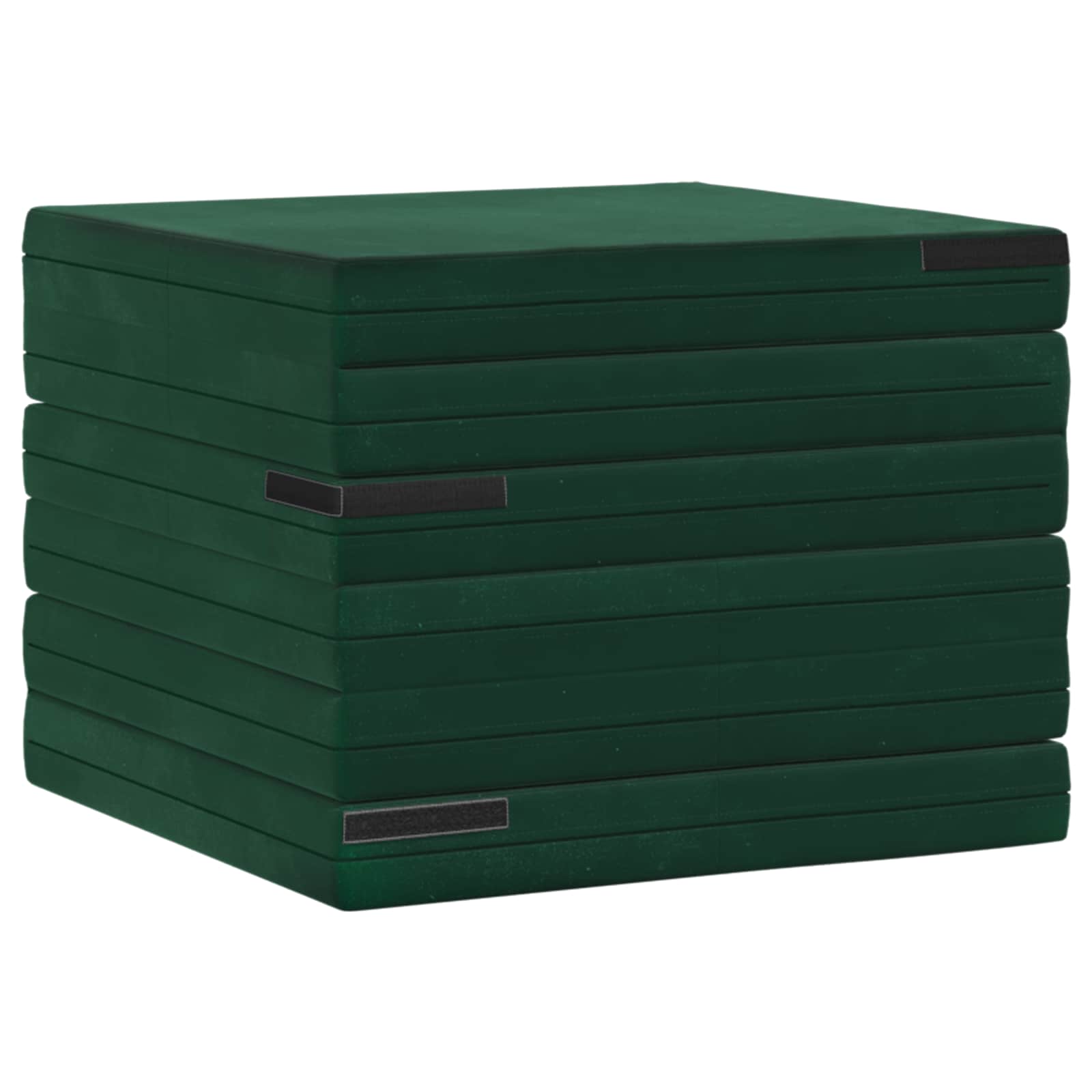 Vouwbare Bankbed 140 x 67 x 45 cm Donkergroen is nu te koop bij PeponiXL, paradijselijk wonen!