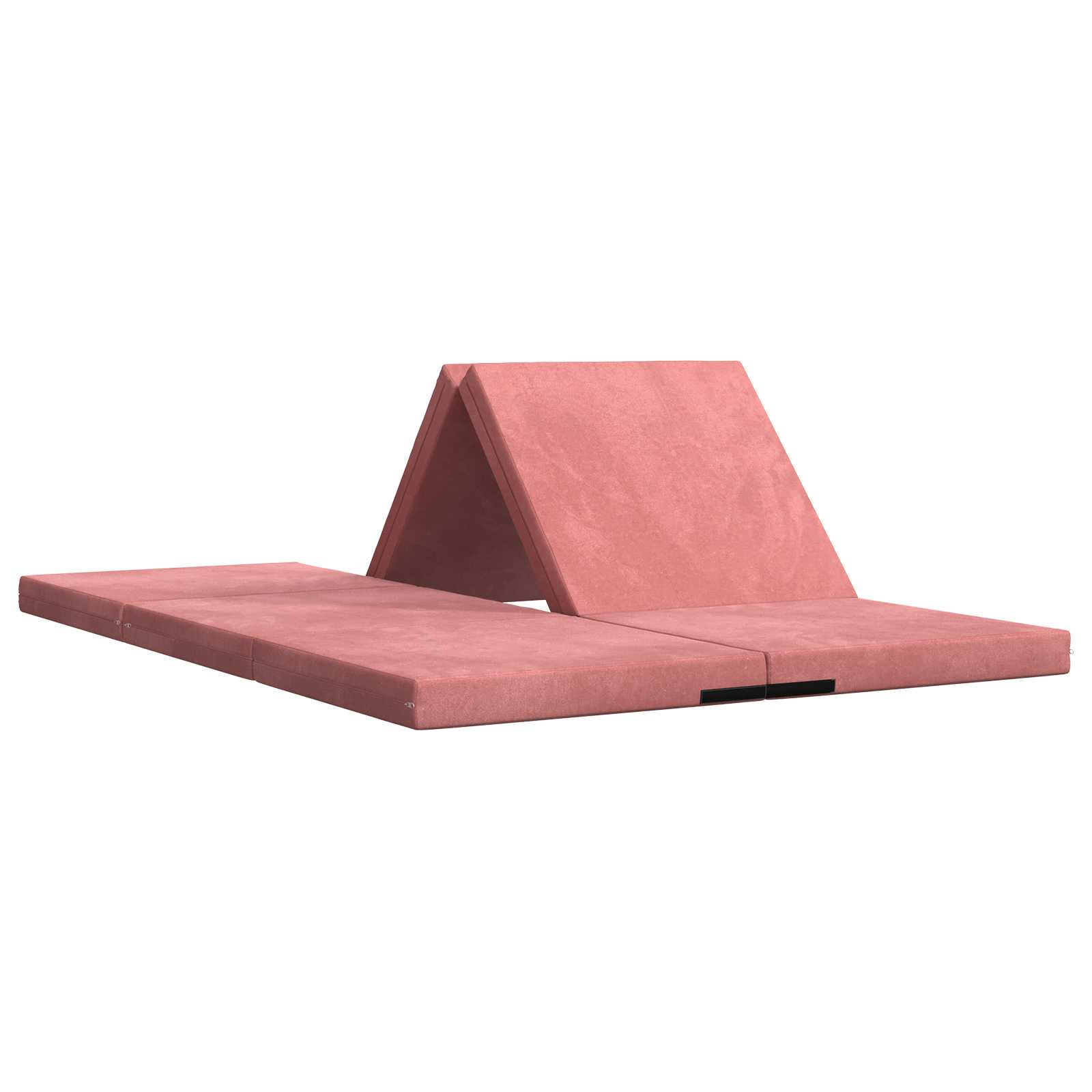 Vouwbare Bankbed 140 x 67 x 45 cm Roze is nu te koop bij PeponiXL, paradijselijk wonen!