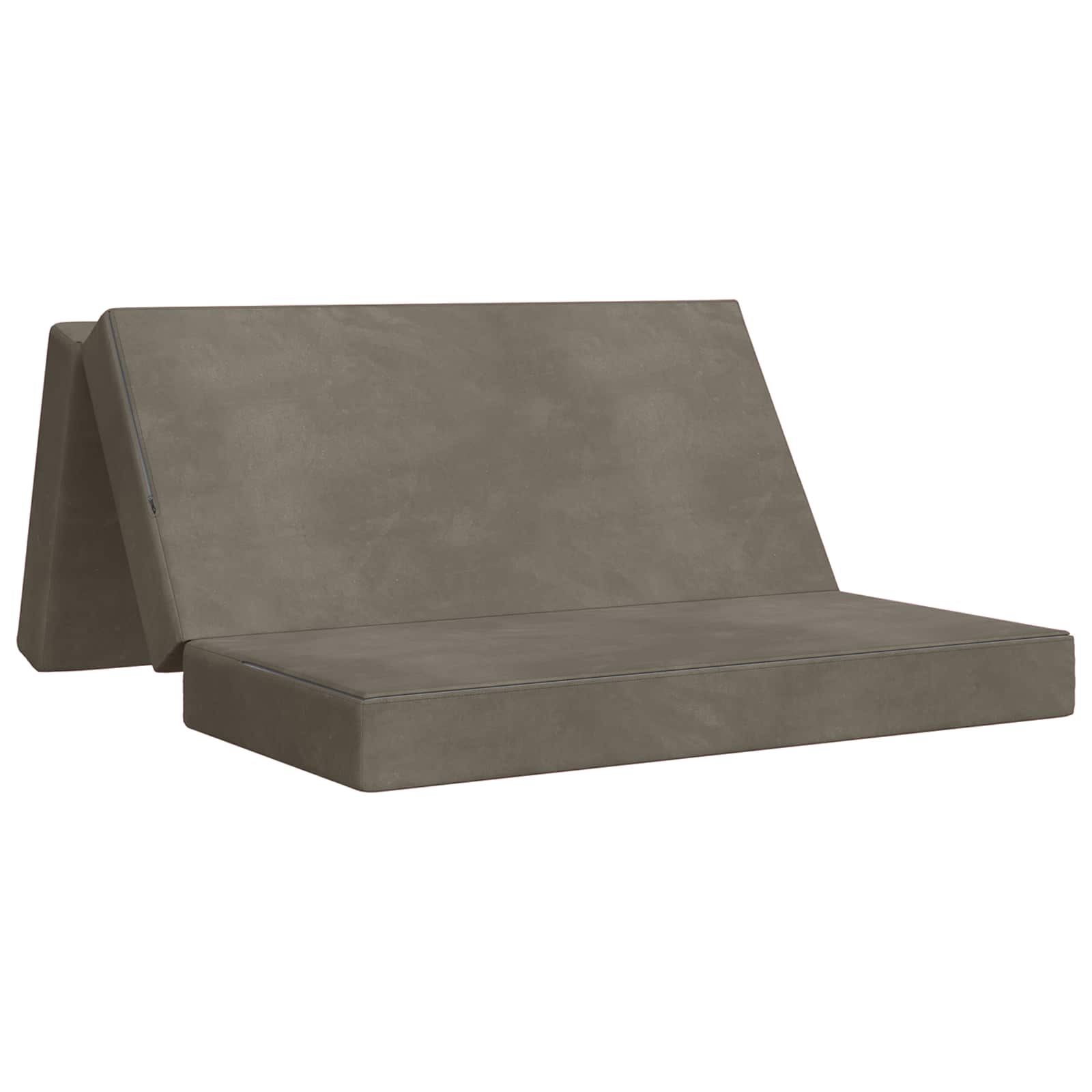 Vouwbare Bankbed 160 x 67 x 45 cm Lichtgrijs is nu te koop bij PeponiXL, paradijselijk wonen!