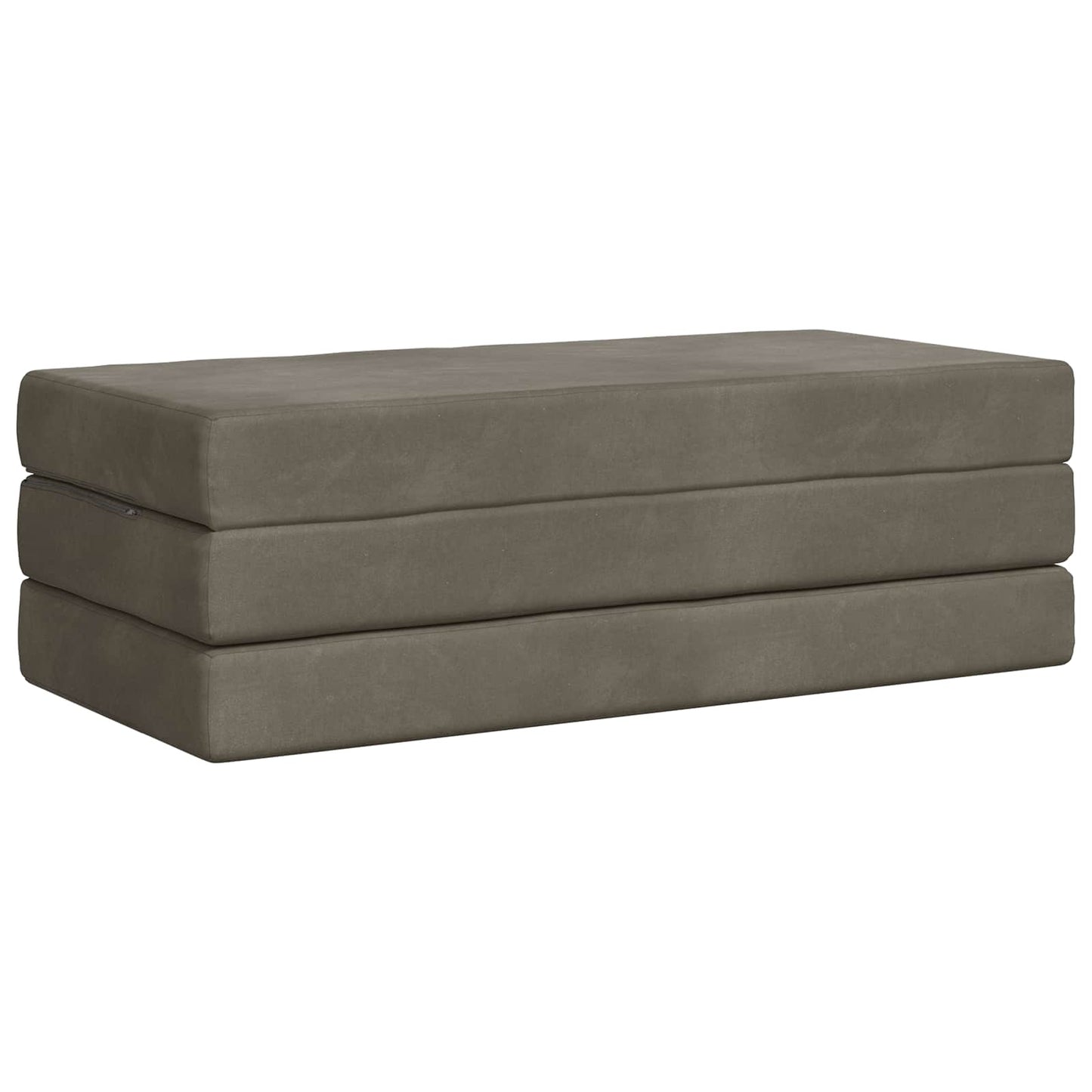 Vouwbare Bankbed 160 x 67 x 45 cm Lichtgrijs is nu te koop bij PeponiXL, paradijselijk wonen!