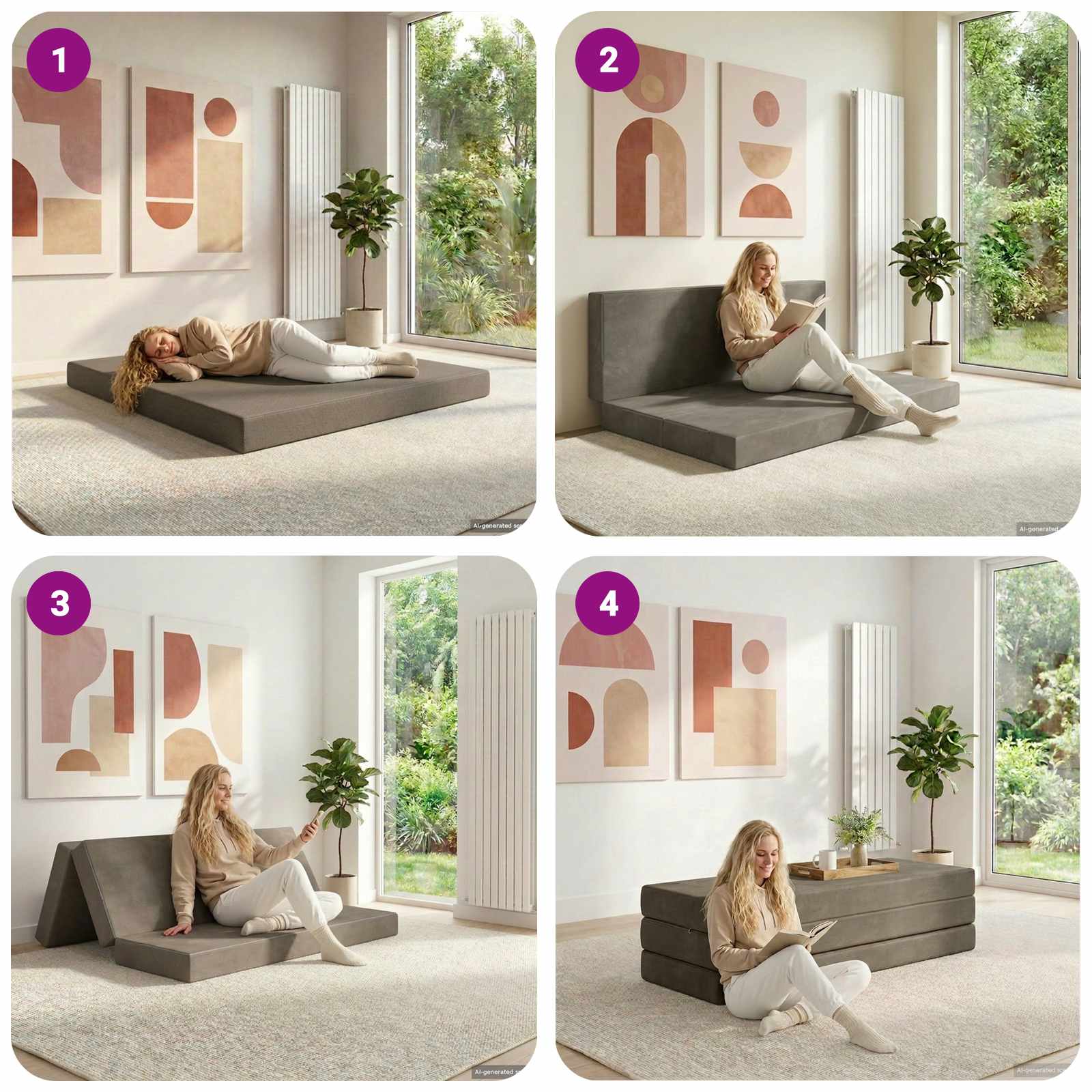 Vouwbare Bankbed 160 x 67 x 45 cm Lichtgrijs is nu te koop bij PeponiXL, paradijselijk wonen!