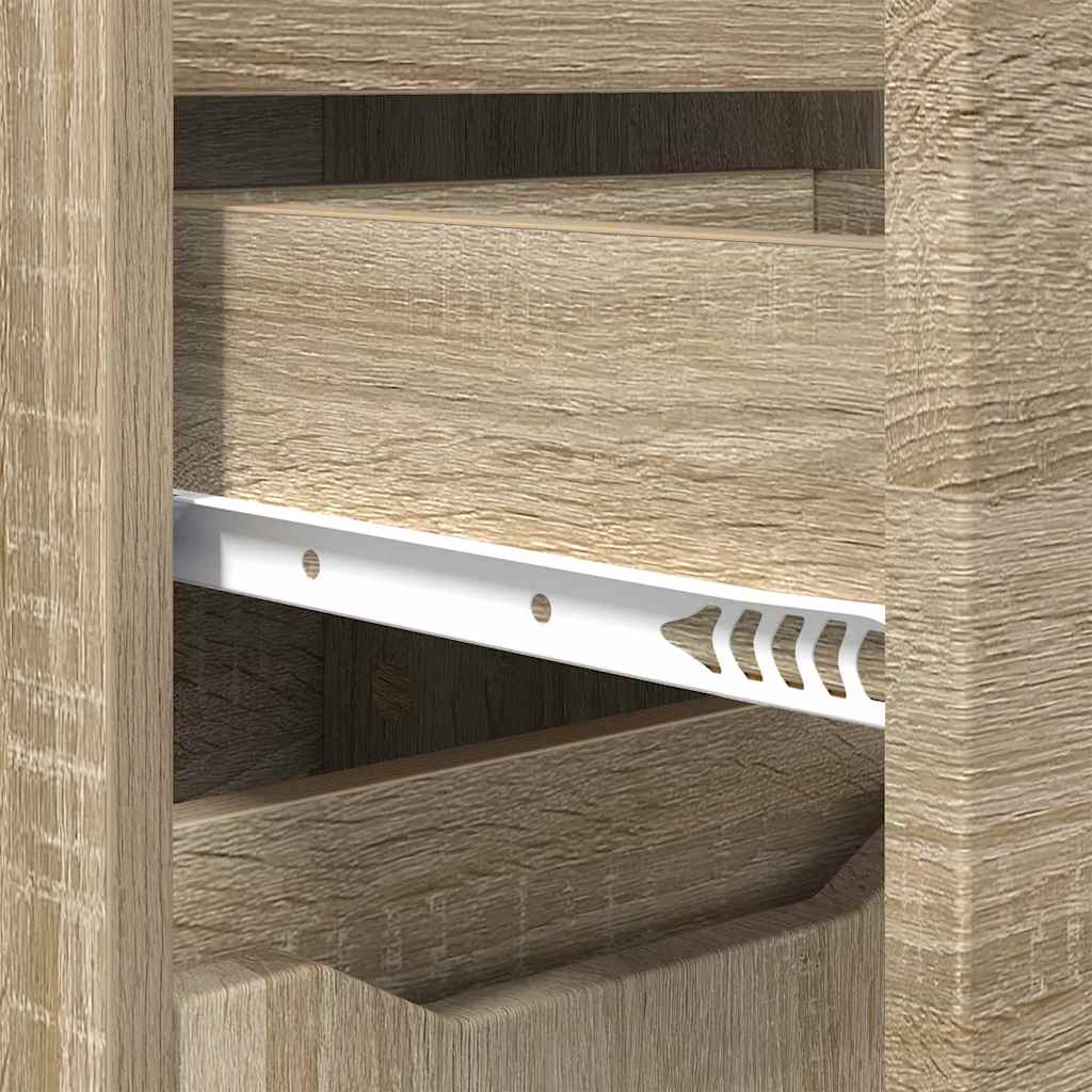 Badkamer Kast Sonoma Eiken 30,5 x 30 x 101 cm Bewerkt hout is nu te koop bij PeponiXL, paradijselijk wonen!