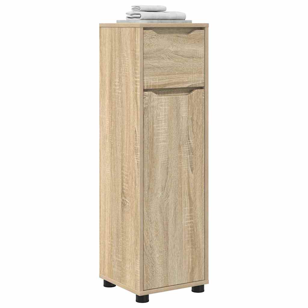Badkamer Kast Sonoma Eiken 30,5 x 30 x 101 cm Bewerkt hout is nu te koop bij PeponiXL, paradijselijk wonen!
