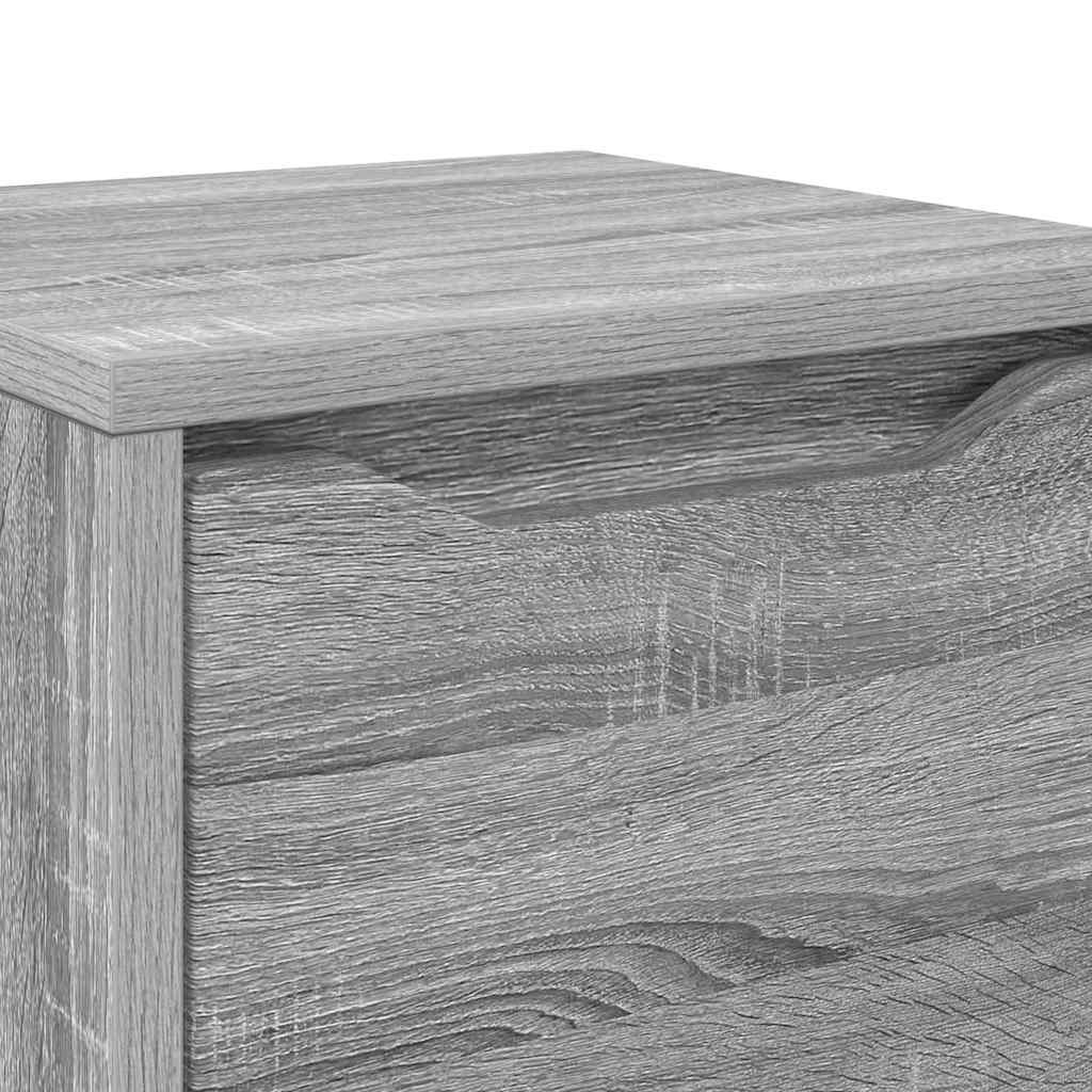 Badkamer Kast Grijs Sonoma 30,5 x 30 x 101 cm Bewerkt hout is nu te koop bij PeponiXL, paradijselijk wonen!