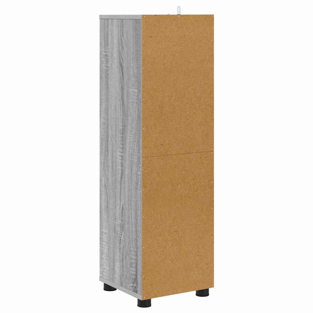 Badkamer Kast Grijs Sonoma 30,5 x 30 x 101 cm Bewerkt hout is nu te koop bij PeponiXL, paradijselijk wonen!