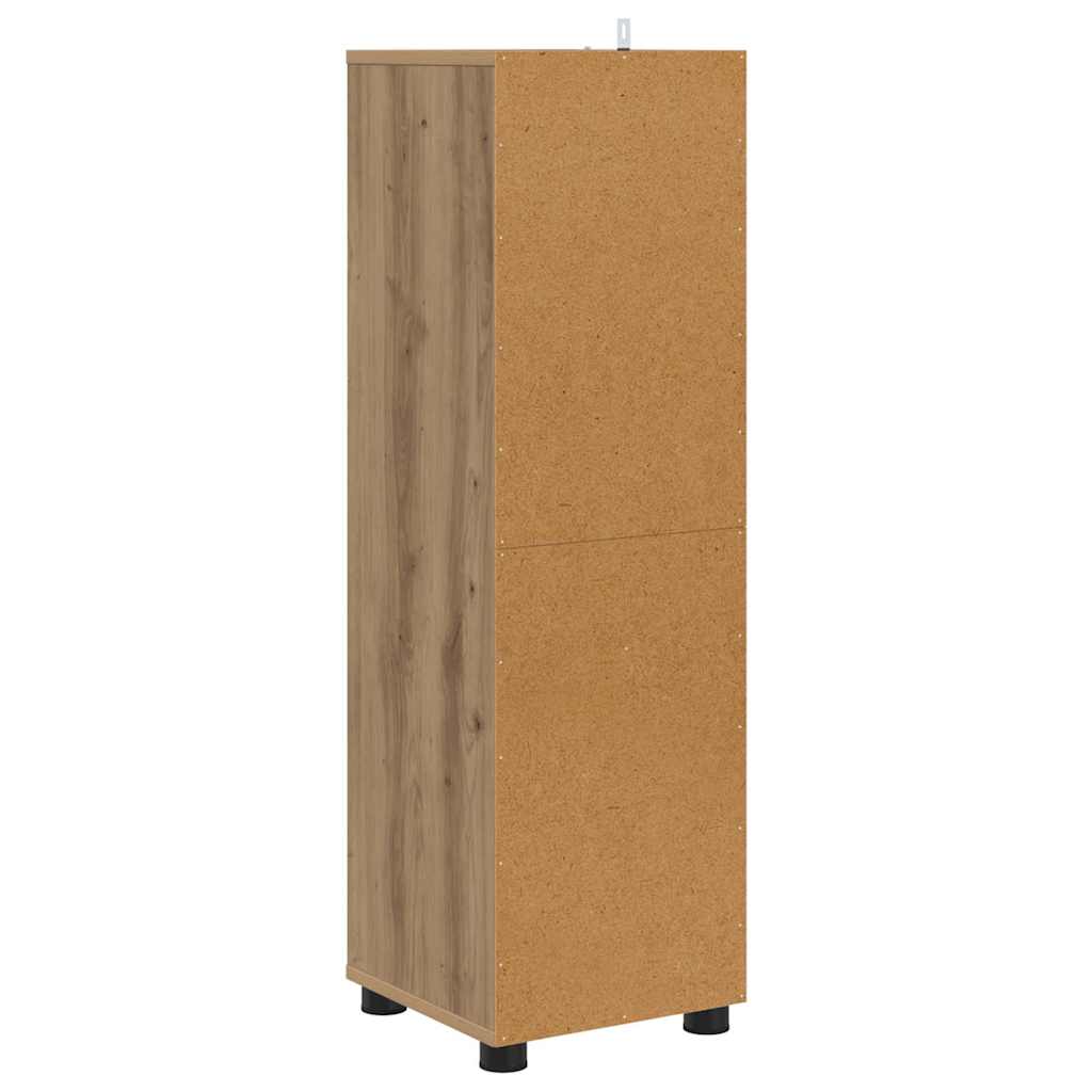 Badkamer Kast Artisan Eiken 30,5 x 30 x 101 cm Bewerkt hout is nu te koop bij PeponiXL, paradijselijk wonen!