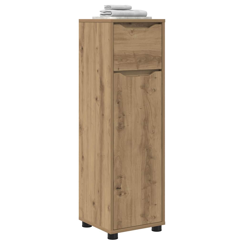 Badkamer Kast Artisan Eiken 30,5 x 30 x 101 cm Bewerkt hout is nu te koop bij PeponiXL, paradijselijk wonen!