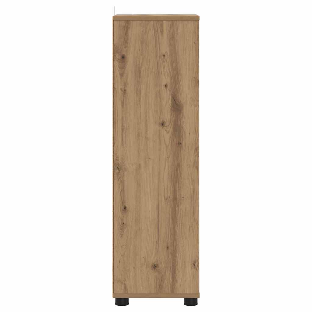 Badkamer Kast Artisan Eiken 30,5 x 30 x 101 cm Bewerkt hout is nu te koop bij PeponiXL, paradijselijk wonen!