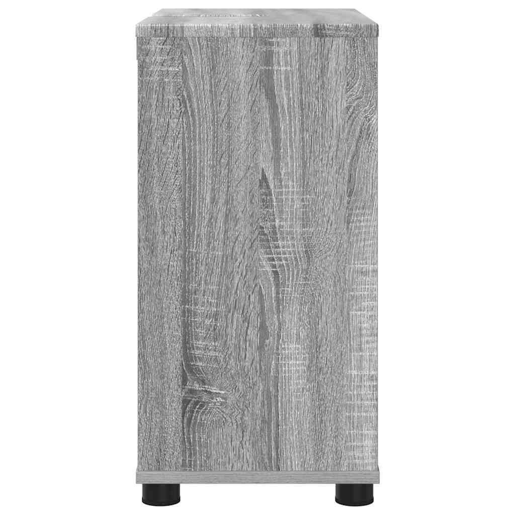 Badkamer wastafelkast Grijs Sonoma 60 x 30 x 60 cm Bewerkt hout is nu te koop bij PeponiXL, paradijselijk wonen!