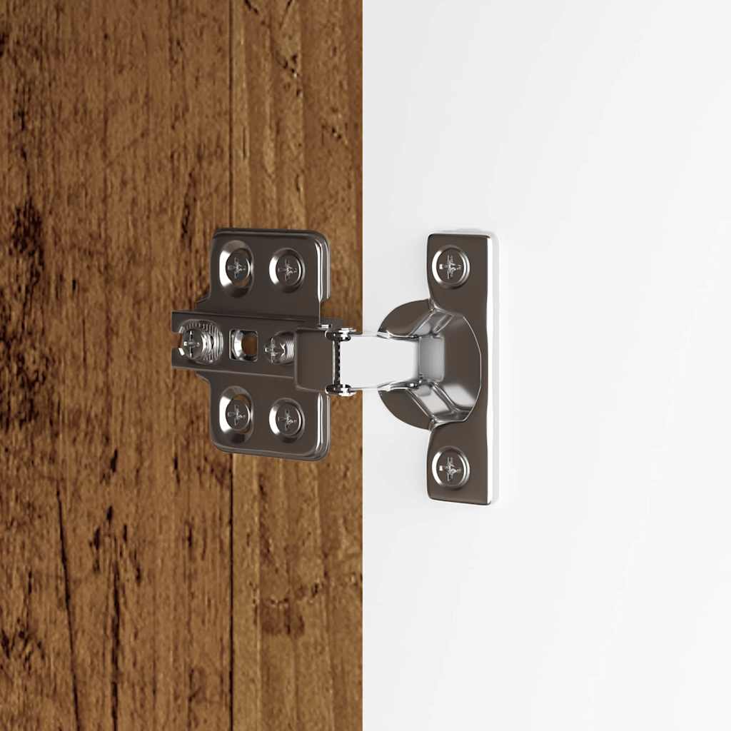 Badkamer wastafelkast Oud Hout 60 x 30 x 60 cm Bewerkt hout is nu te koop bij PeponiXL, paradijselijk wonen!