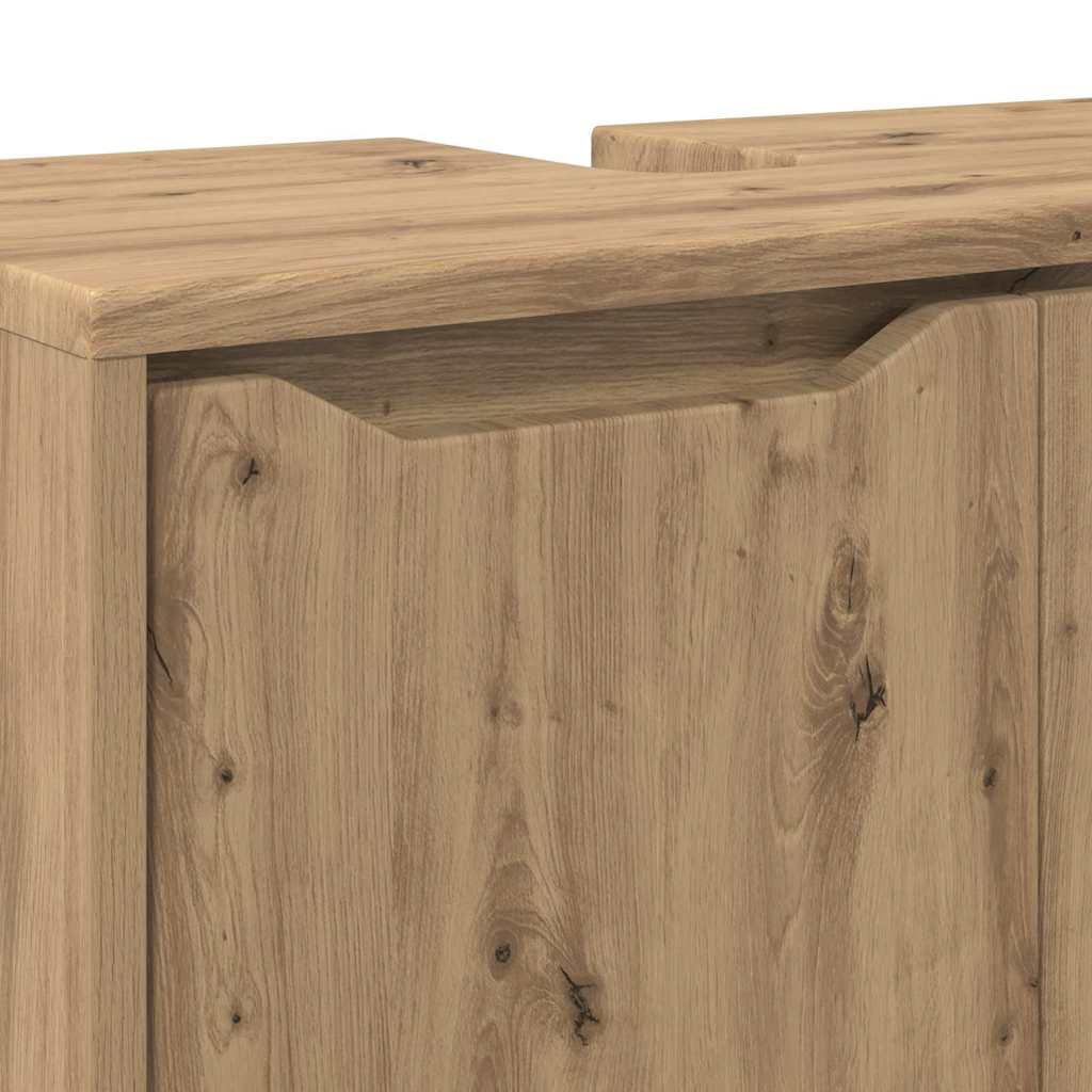 Badkamer wastafelkast met plank Artisan Eiken 60 x 30 x 60 cm is nu te koop bij PeponiXL, paradijselijk wonen!