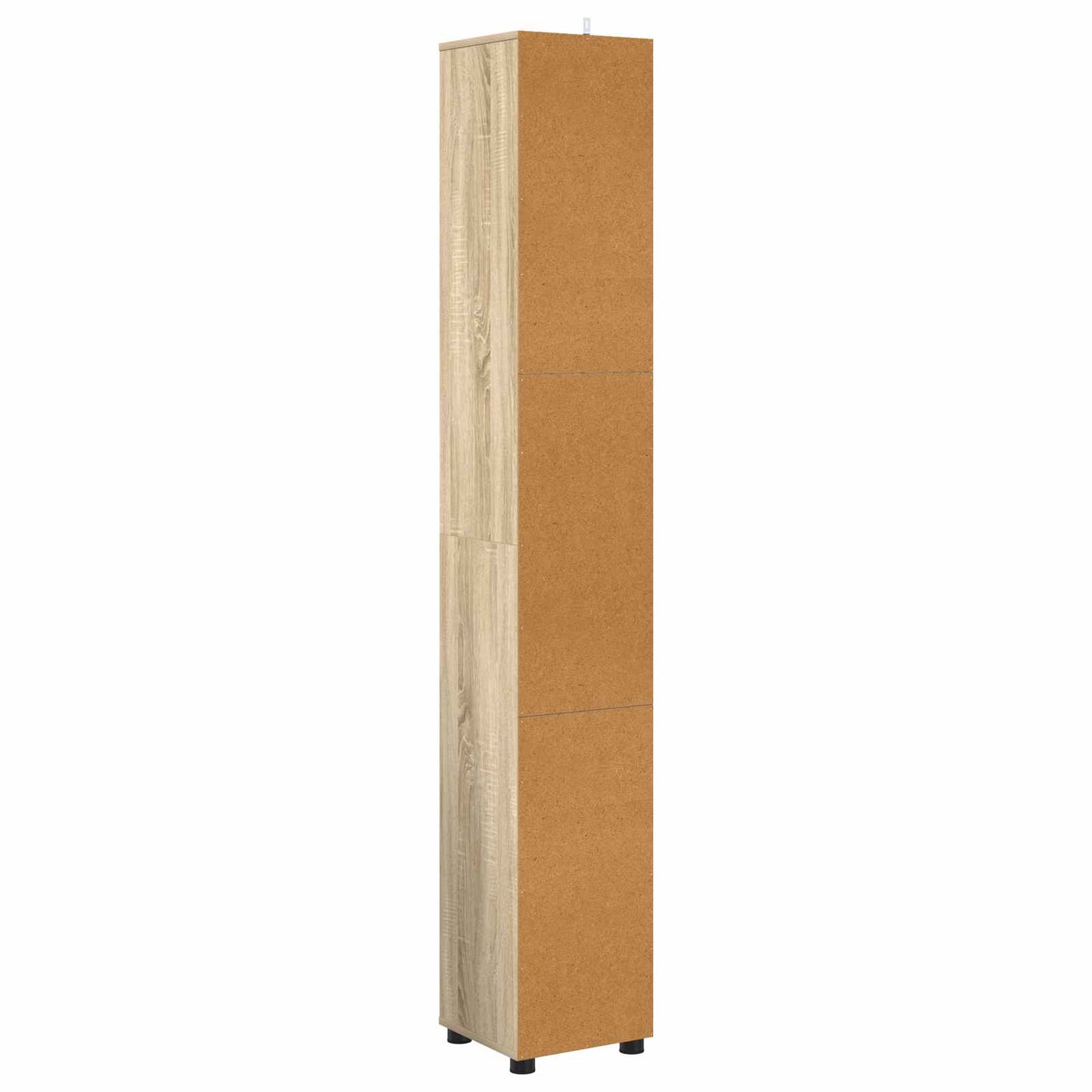 Badkamer Kast Sonoma Eiken 30,5 x 30 x 195 cm Bewerkt hout is nu te koop bij PeponiXL, paradijselijk wonen!