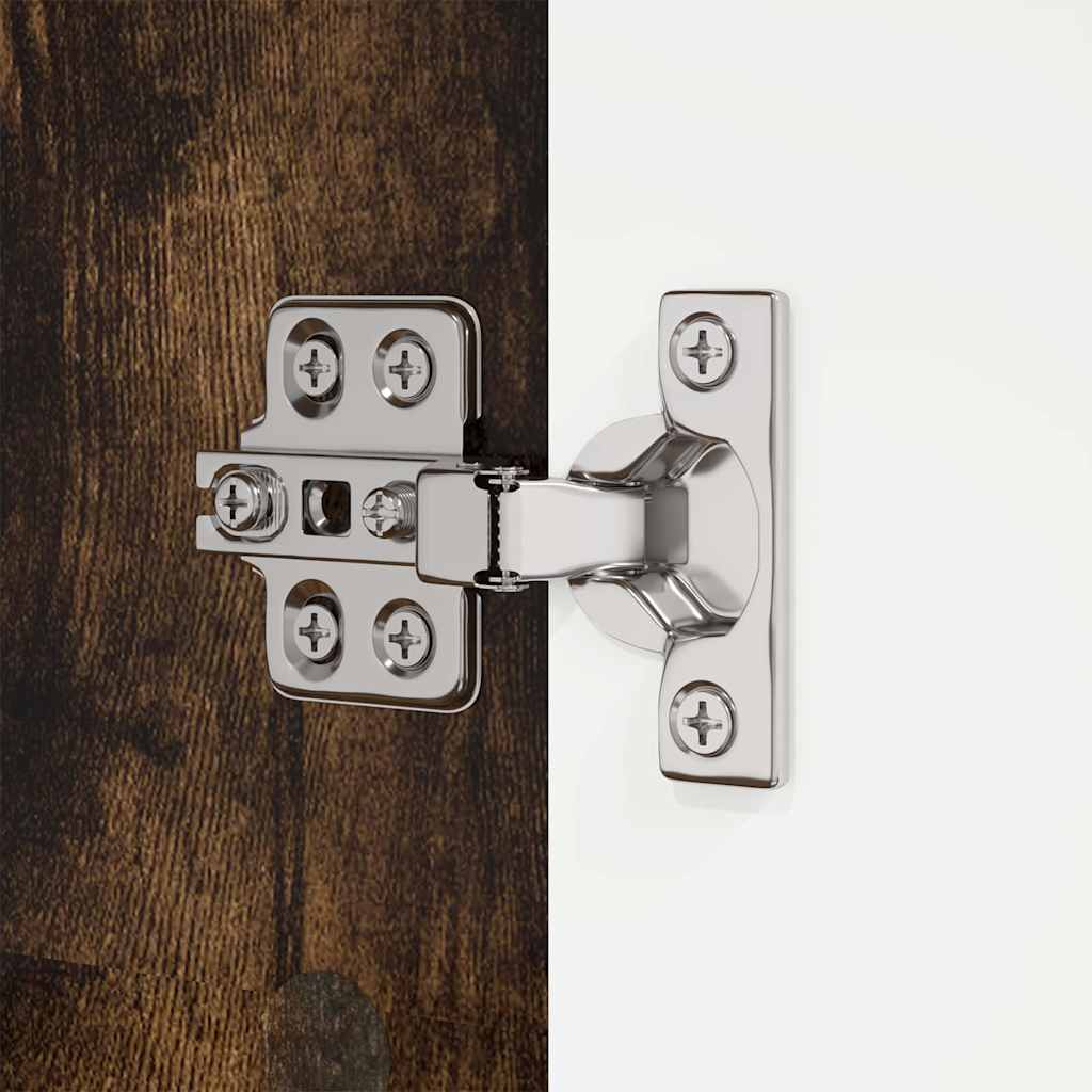Badkamer Kast Gerookt eiken 30,5 x 30 x 195 cm Bewerkt hout is nu te koop bij PeponiXL, paradijselijk wonen!