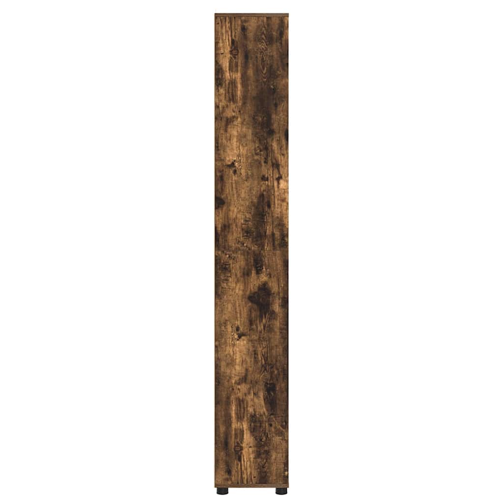 Badkamer Kast Gerookt eiken 30,5 x 30 x 195 cm Bewerkt hout is nu te koop bij PeponiXL, paradijselijk wonen!
