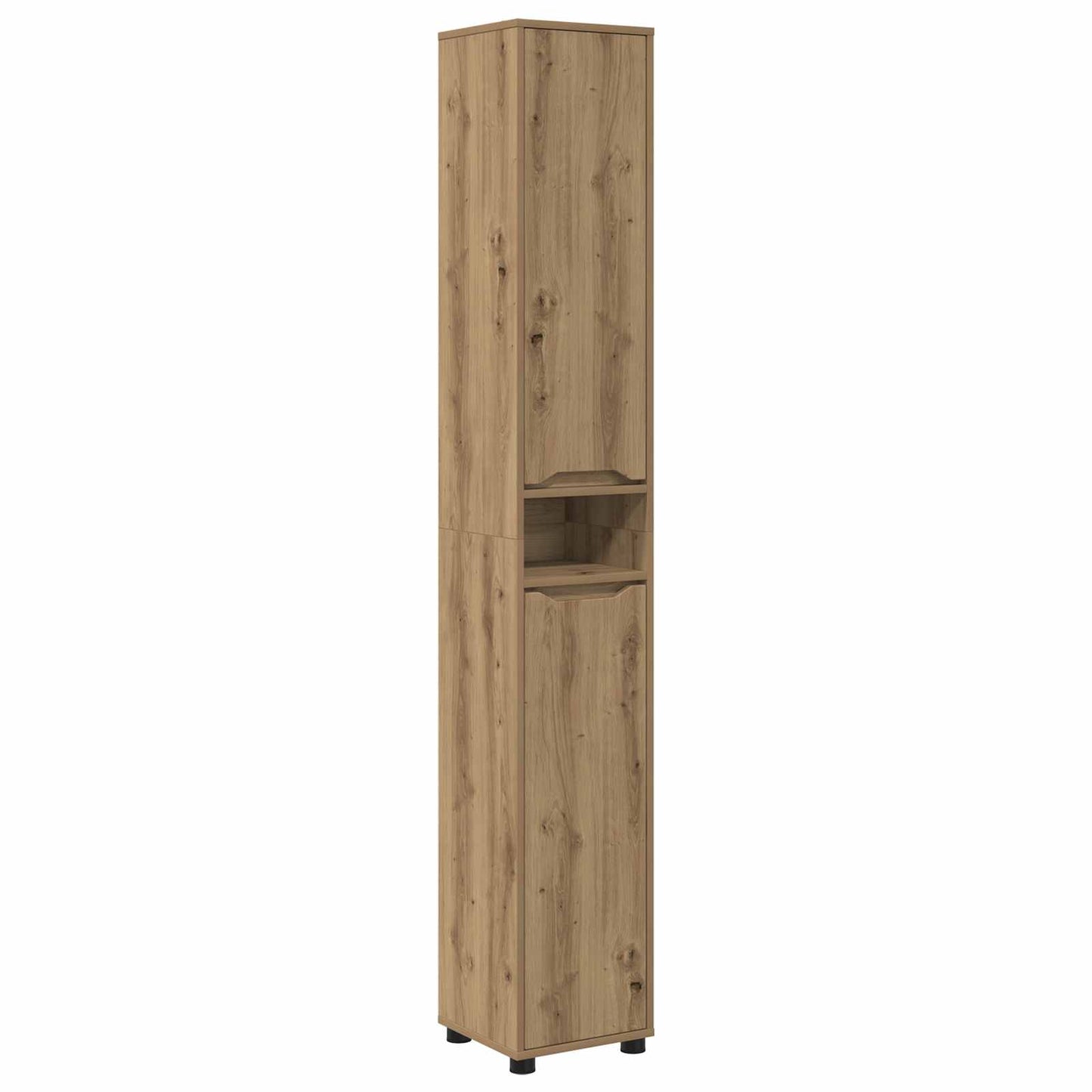 Badkamer Kast Artisan Eiken 30,5 x 30 x 195 cm Bewerkt hout is nu te koop bij PeponiXL, paradijselijk wonen!