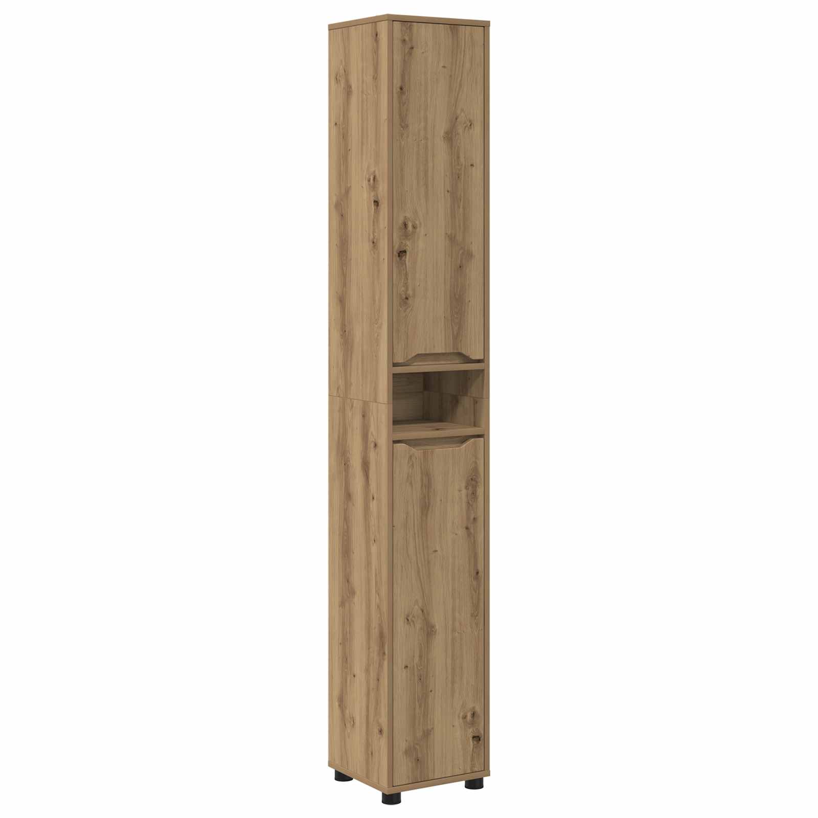 Badkamer Kast Artisan Eiken 30,5 x 30 x 195 cm Bewerkt hout is nu te koop bij PeponiXL, paradijselijk wonen!