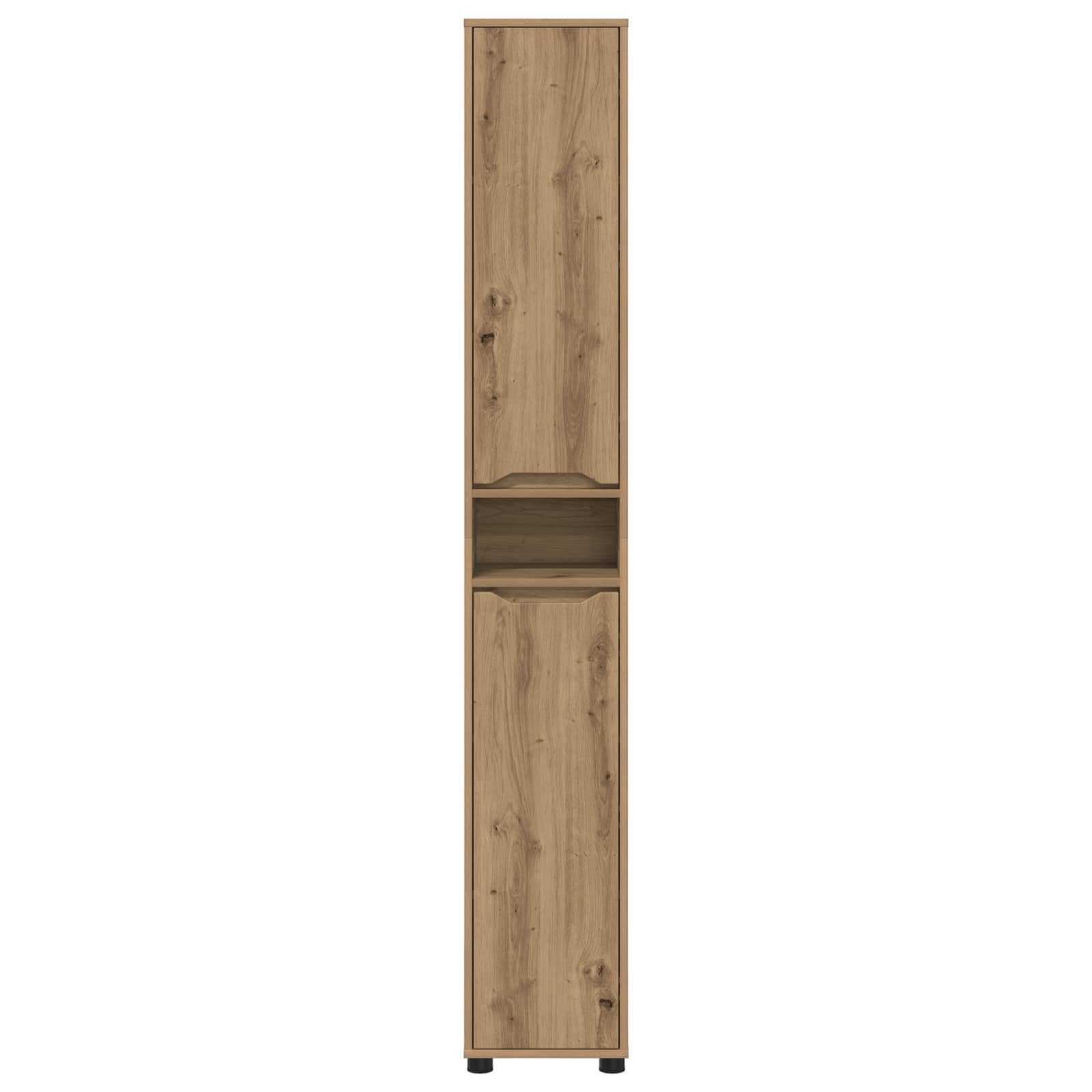 Badkamer Kast Artisan Eiken 30,5 x 30 x 195 cm Bewerkt hout is nu te koop bij PeponiXL, paradijselijk wonen!