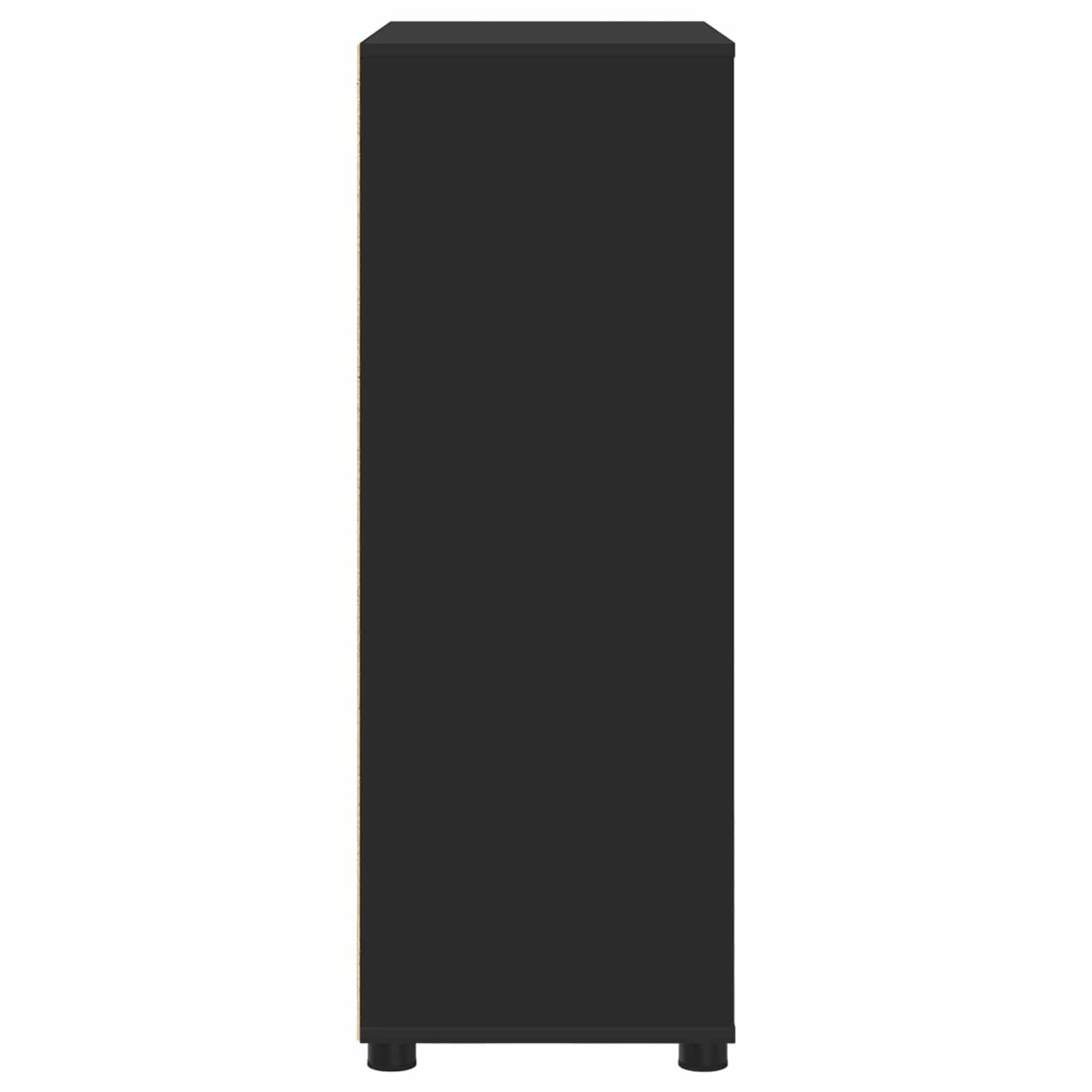 Badkamer Kast met lade Zwart 72,5 x 36,5 x 100 cm Bewerkt hout is nu te koop bij PeponiXL, paradijselijk wonen!