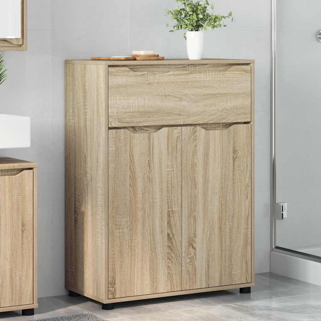 Badkamer Kast Sonoma Eiken 72,5 x 36,5 x 100 cm Bewerkt hout is nu te koop bij PeponiXL, paradijselijk wonen!