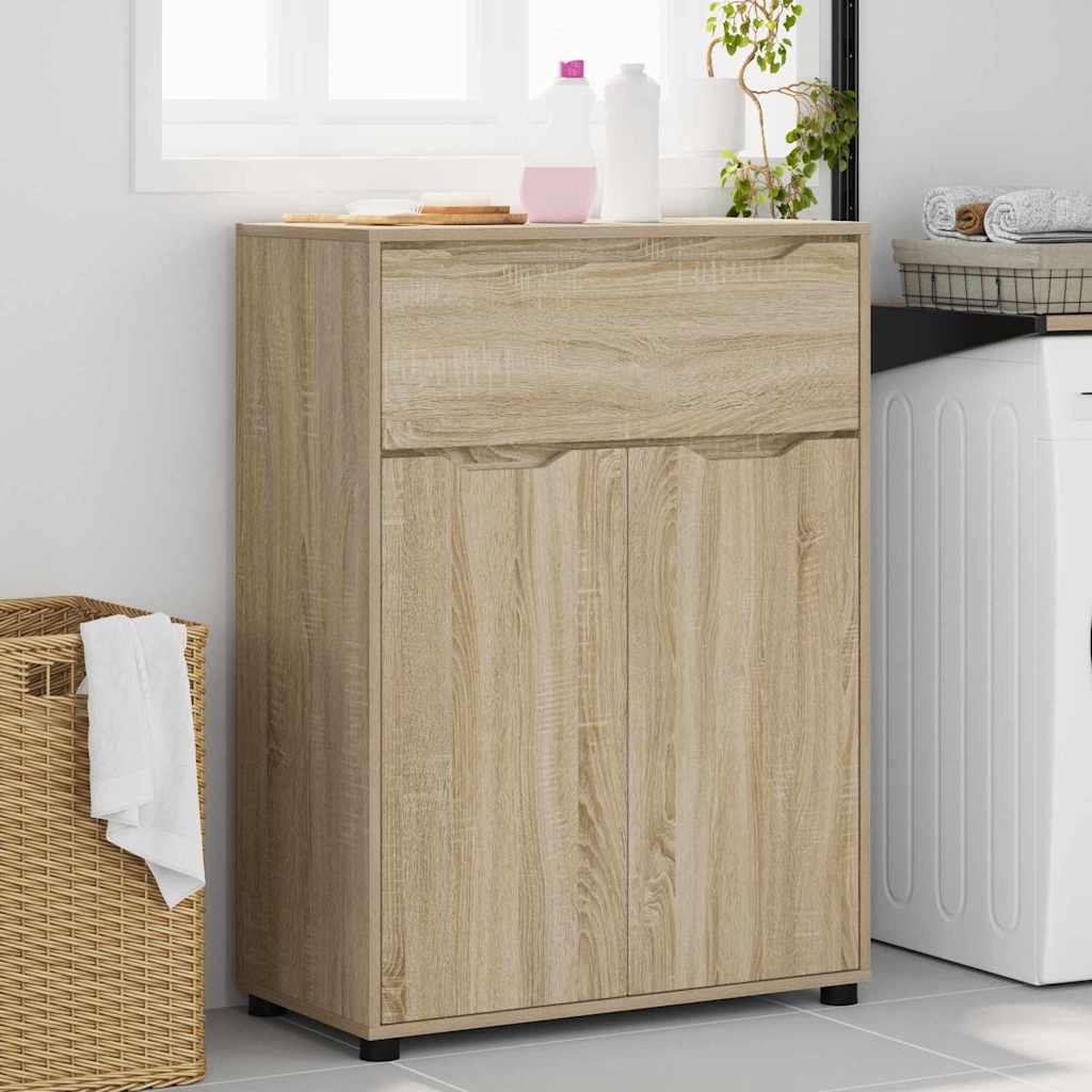 Badkamer Kast Sonoma Eiken 72,5 x 36,5 x 100 cm Bewerkt hout is nu te koop bij PeponiXL, paradijselijk wonen!