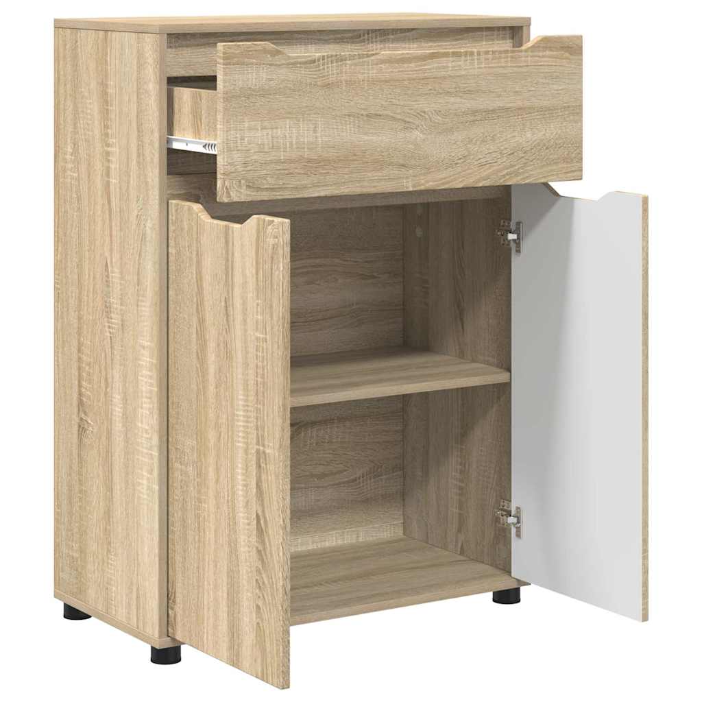 Badkamer Kast Sonoma Eiken 72,5 x 36,5 x 100 cm Bewerkt hout is nu te koop bij PeponiXL, paradijselijk wonen!