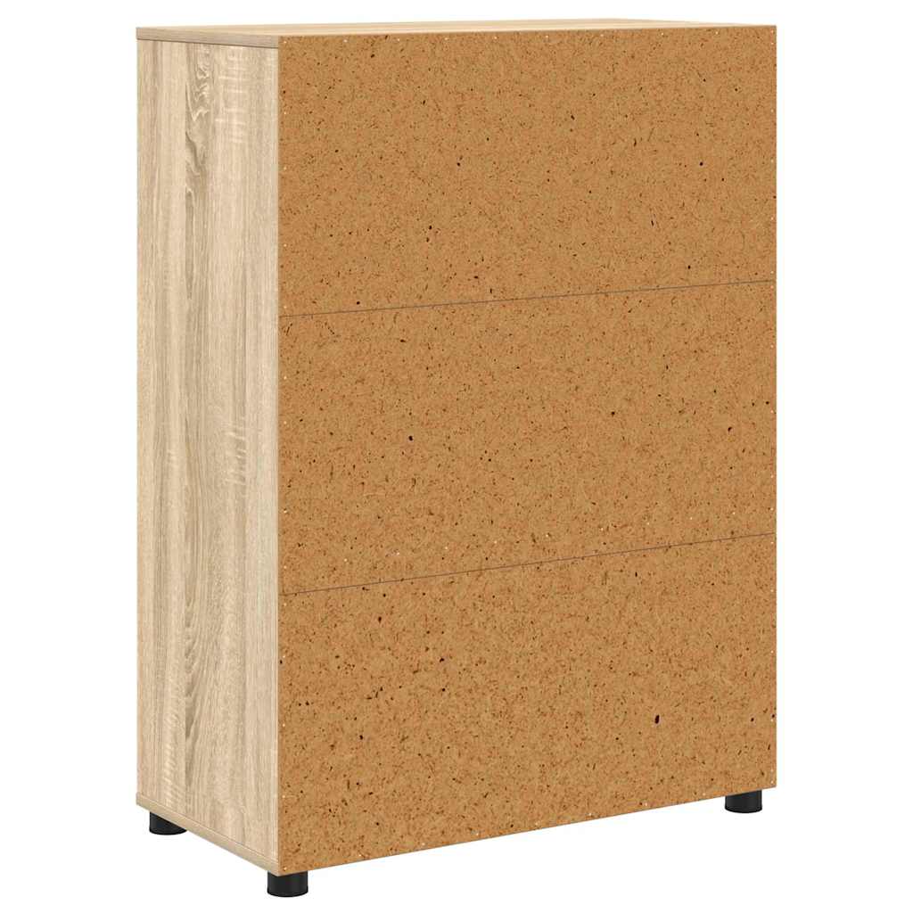 Badkamer Kast Sonoma Eiken 72,5 x 36,5 x 100 cm Bewerkt hout is nu te koop bij PeponiXL, paradijselijk wonen!