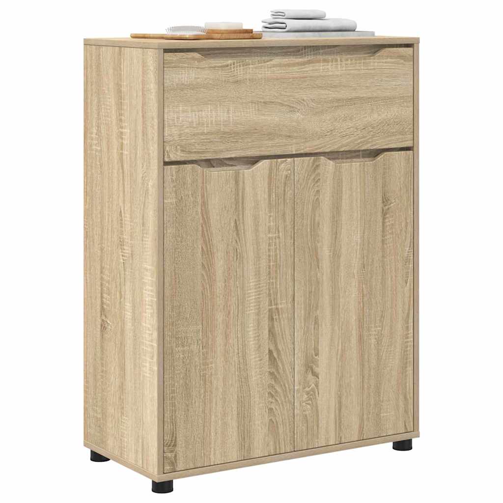 Badkamer Kast Sonoma Eiken 72,5 x 36,5 x 100 cm Bewerkt hout is nu te koop bij PeponiXL, paradijselijk wonen!