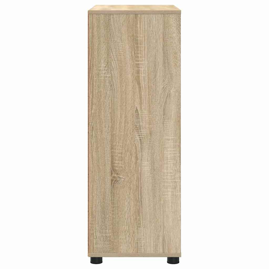 Badkamer Kast Sonoma Eiken 72,5 x 36,5 x 100 cm Bewerkt hout is nu te koop bij PeponiXL, paradijselijk wonen!