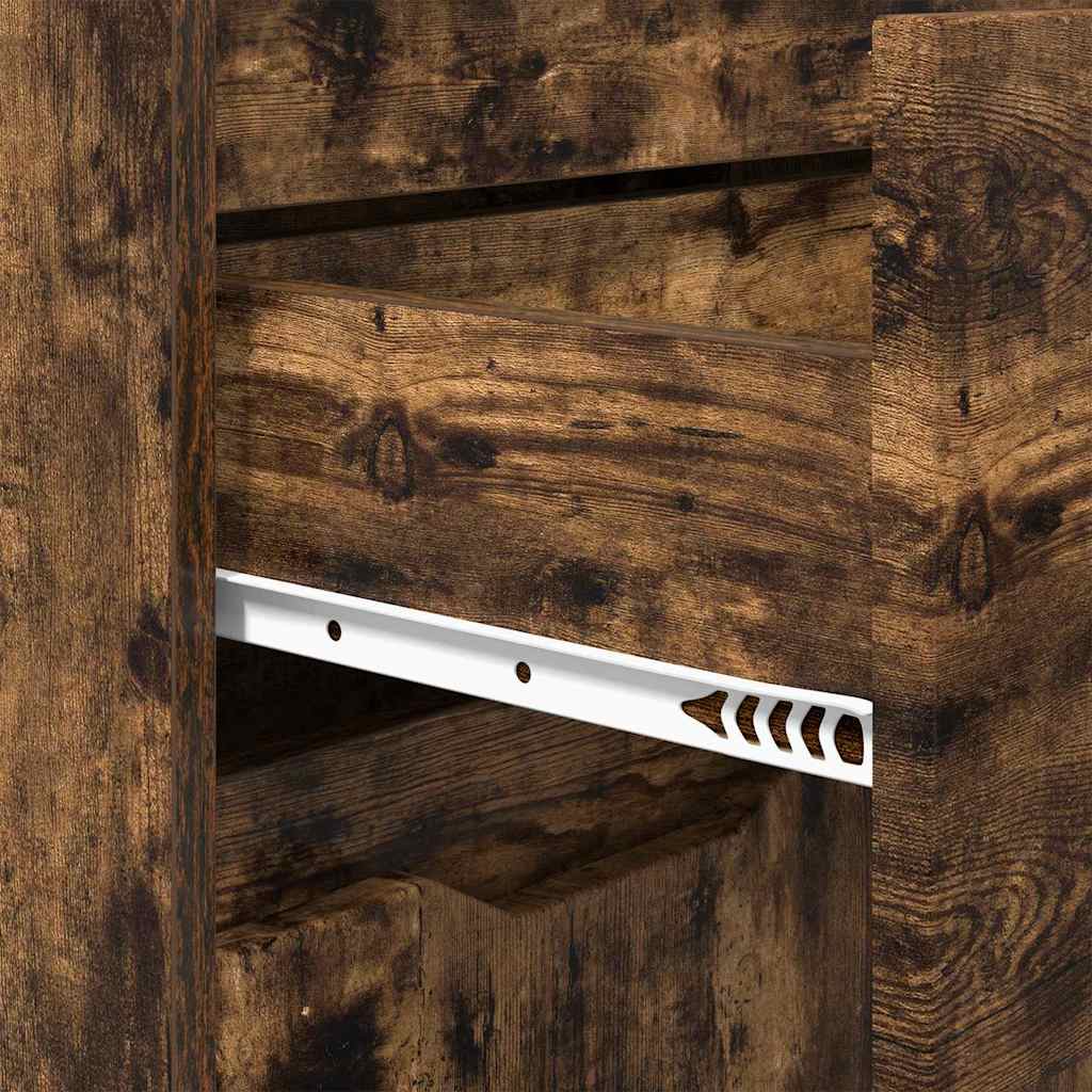 Badkamer Kast Gerookt eiken 72,5 x 36,5 x 100 cm Bewerkt hout is nu te koop bij PeponiXL, paradijselijk wonen!